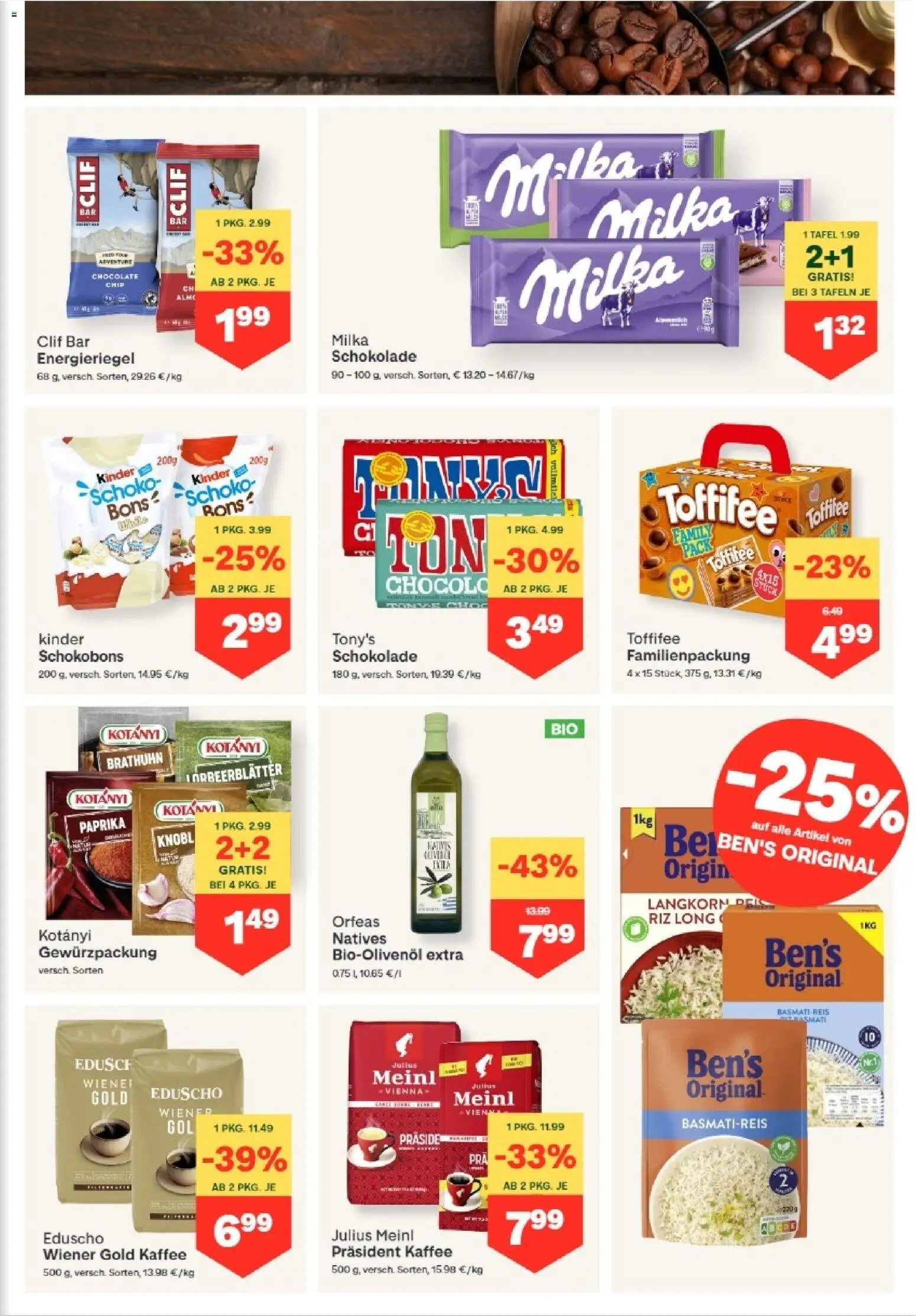 MPREIS Hohenems gültig ab 03.09.2026 | Seite: 7 | Produkte: Vollmilch, Kaffee, Schokolade