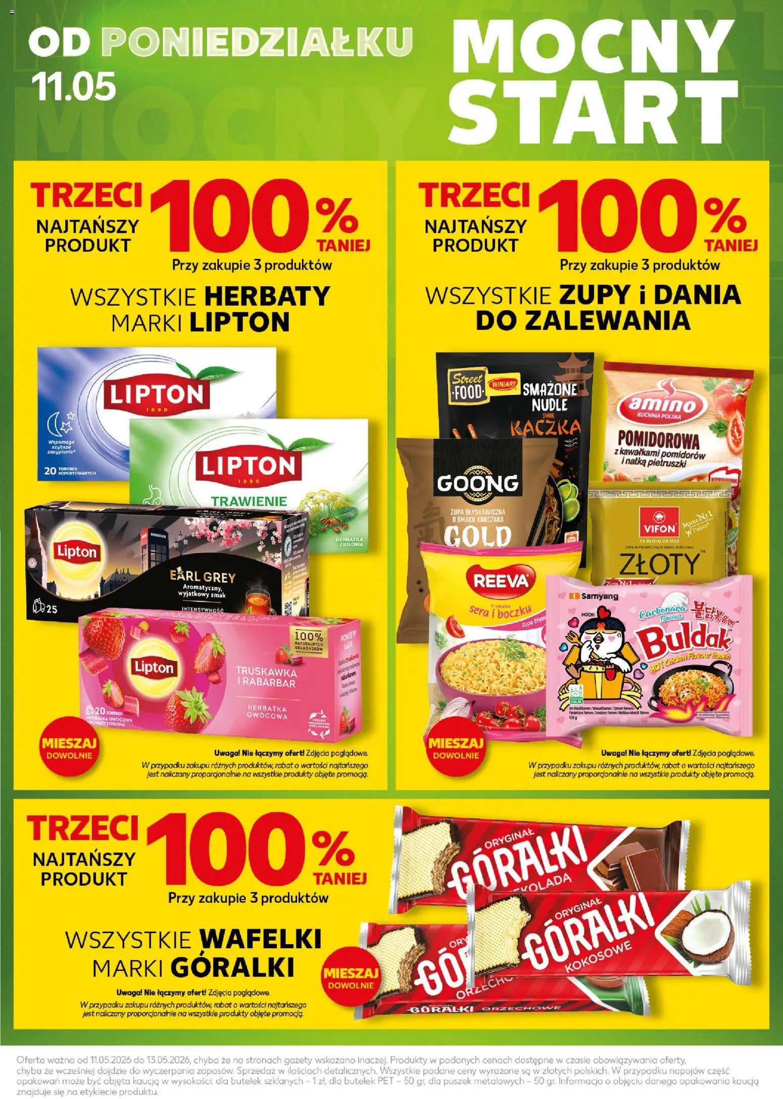 Kaufland Polsko leták - Mocny start od 11.05.2026 | Strana: 3 | Produkty: Nudle