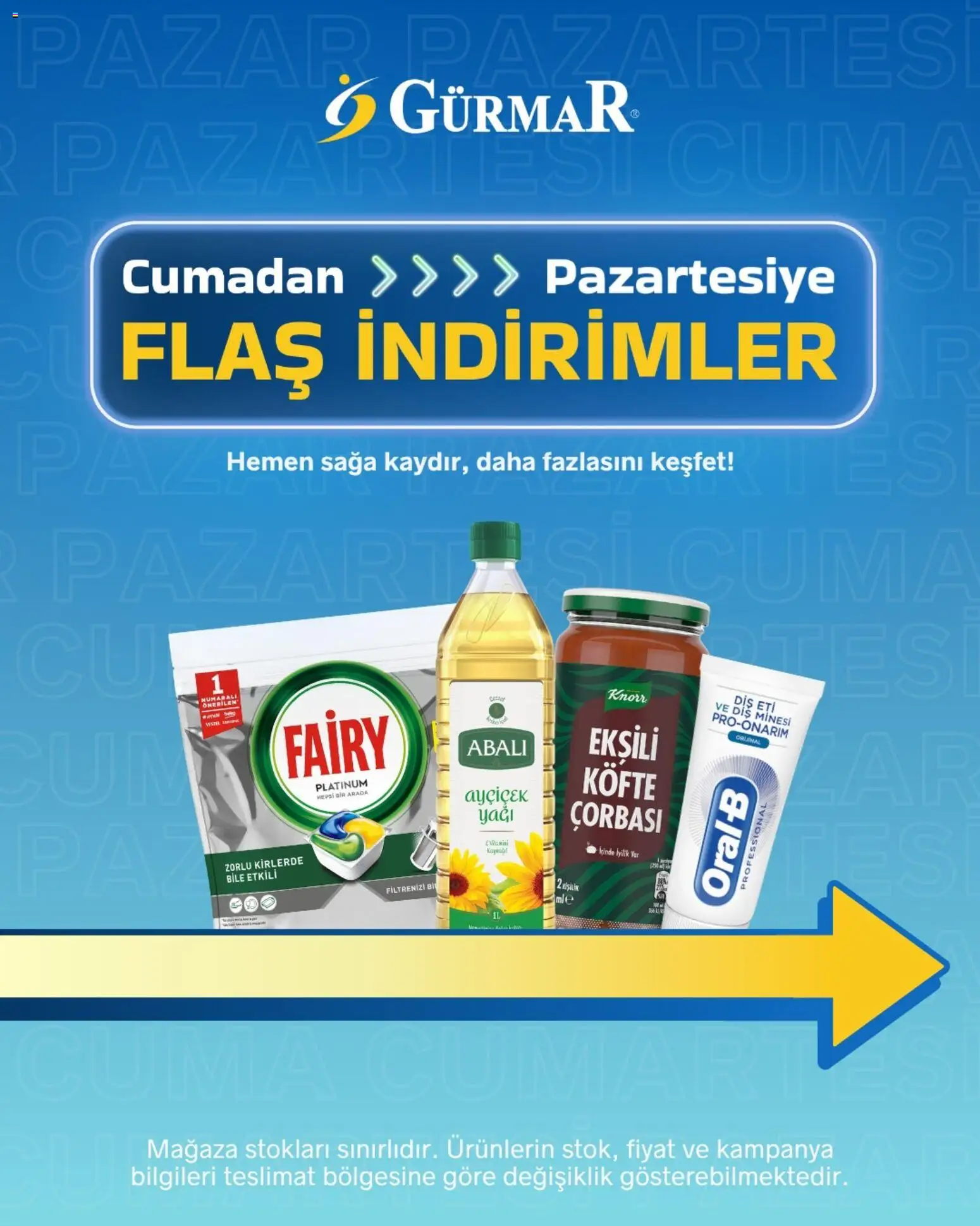 Gürmar - Flaş indirimler - 05.06.2026 tarihinden itibaren geçerlidir | Sayfa: 1
