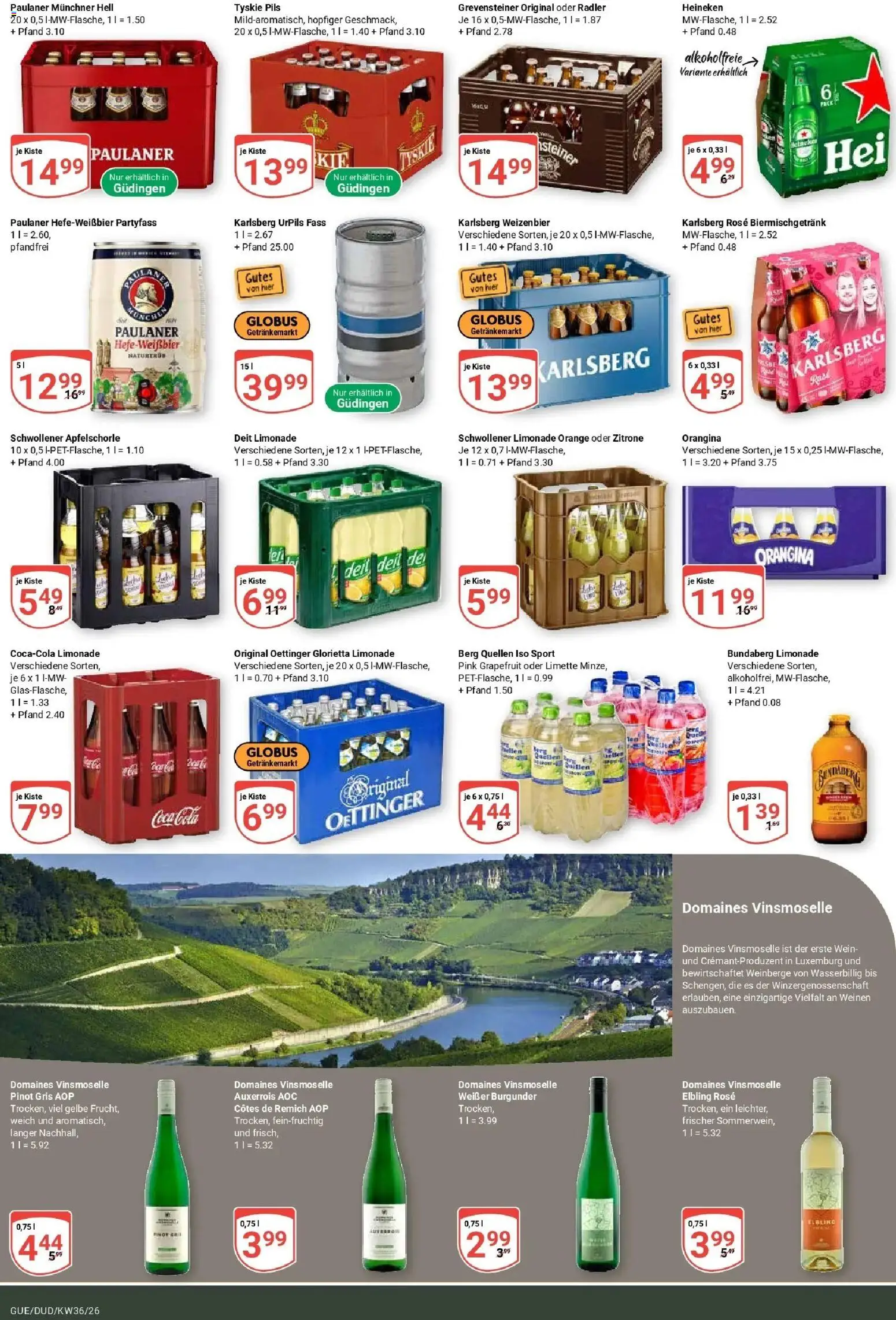 Globus Prospekt Saarbrücken-Dudweiler (ab 31.08.2026) » Angebote online | Seite: 22 | Produkte: Heineken, Limette, Wein, Paulaner