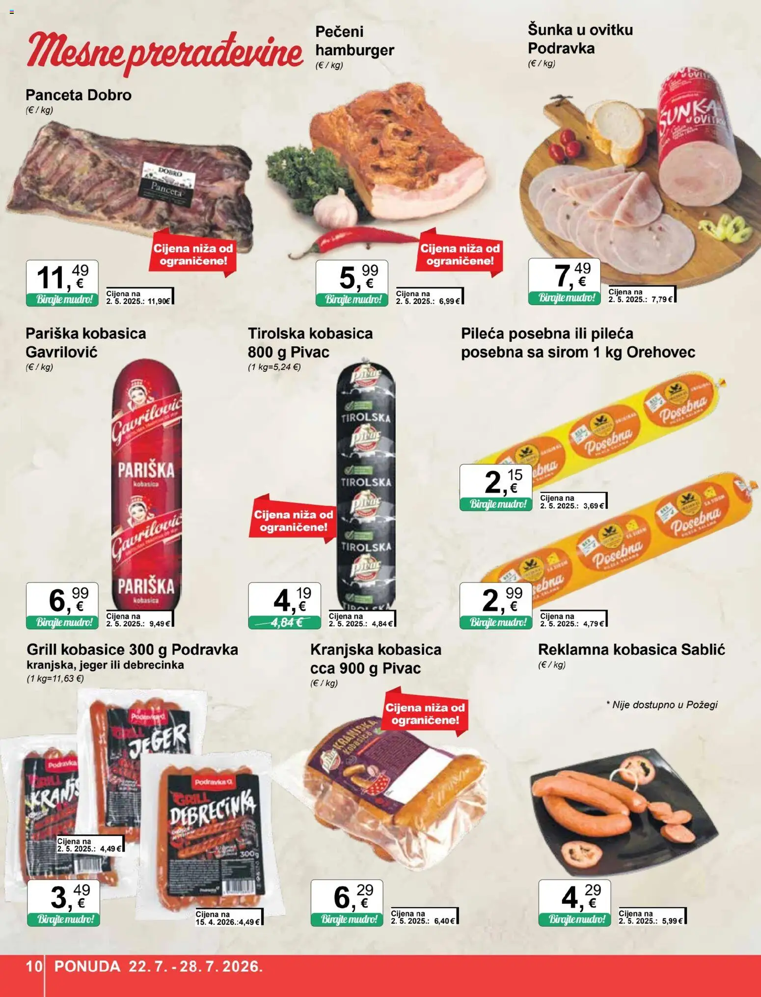 KTC katalog | vrijedi od 22.07.2026 | Stranica: 10 | Proizvodi: Jeger, Grill, Kobasica, Hamburger