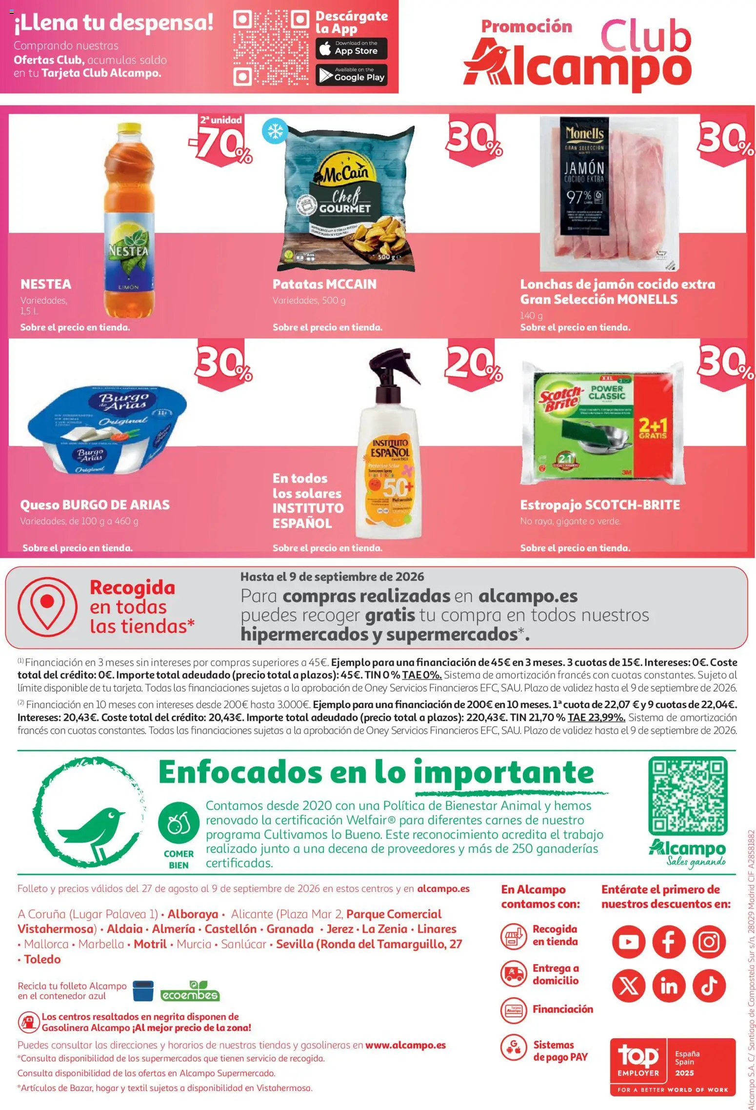 Alcampo folleto │ válido desde el 27/08/2026 | Página: 28 | Productos: Jamón, Jamón cocido, Limón, Granada