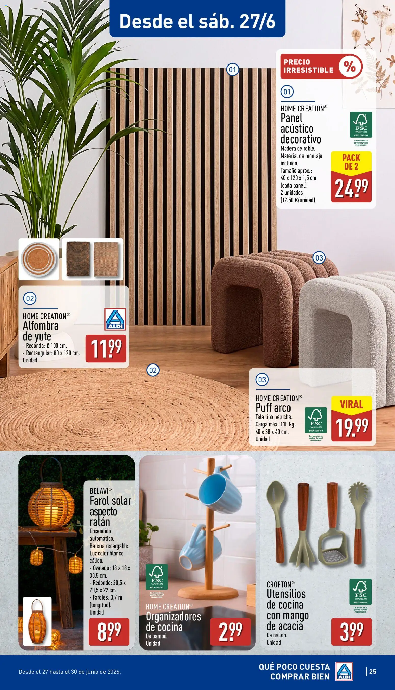 Aldi folleto Península │ válido desde el 22.06.2026 | Página: 25 | Productos: Farol, Cocina, Ρούτερ, Batería