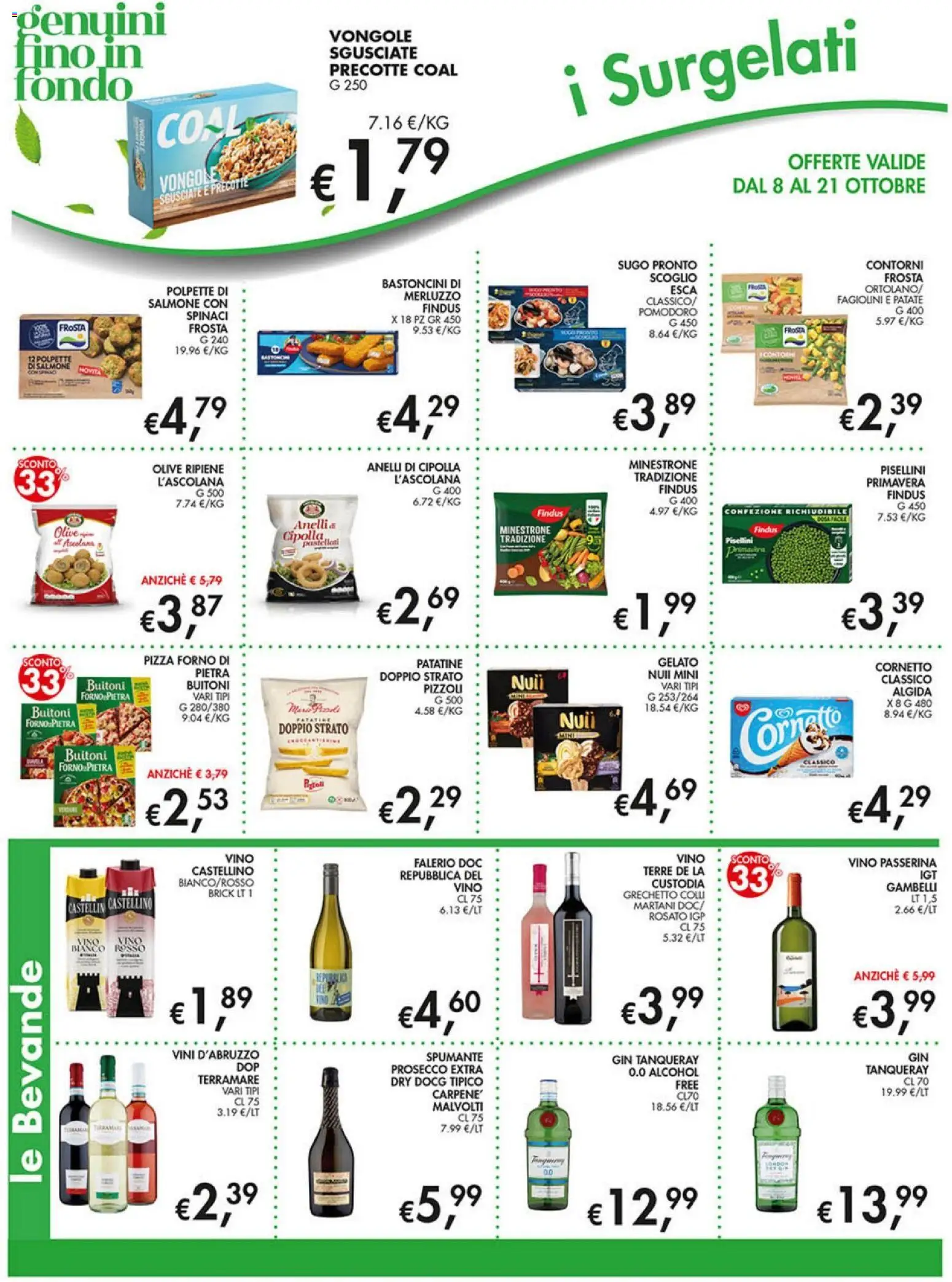 Volantino Coal del 08/10/2026 | Pagina: 8 | Prodotti: Salmone, Vongole, Pomodoro, Cipolla