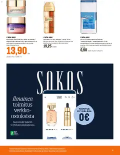 Sokos-mainoslehti voimassa 10.06.2026 alkaen | Sivu: 39 | Tuotteet: Meikinpoistoaine, Yövoide, Seerumi