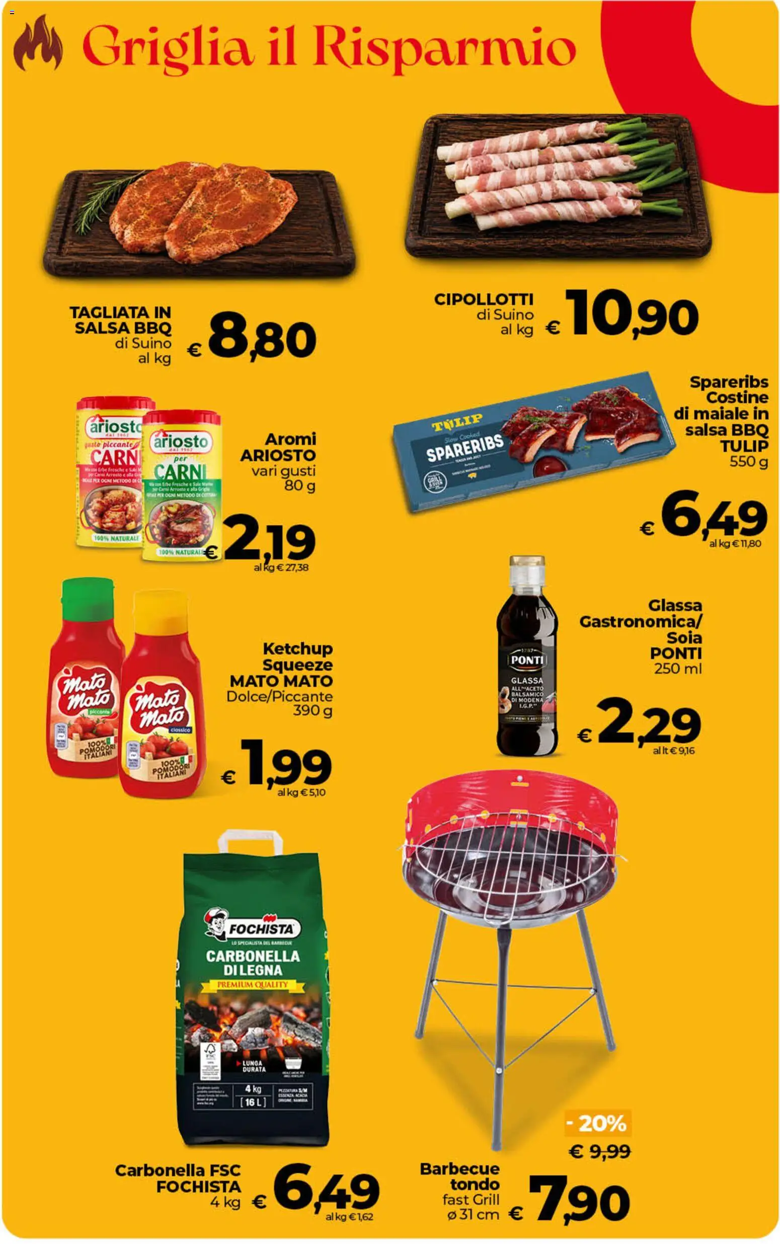 Volantino Ipercoop del 11/08/2026 | Pagina: 29 | Prodotti: Erbe, Salsa, Barbecue, Glassa