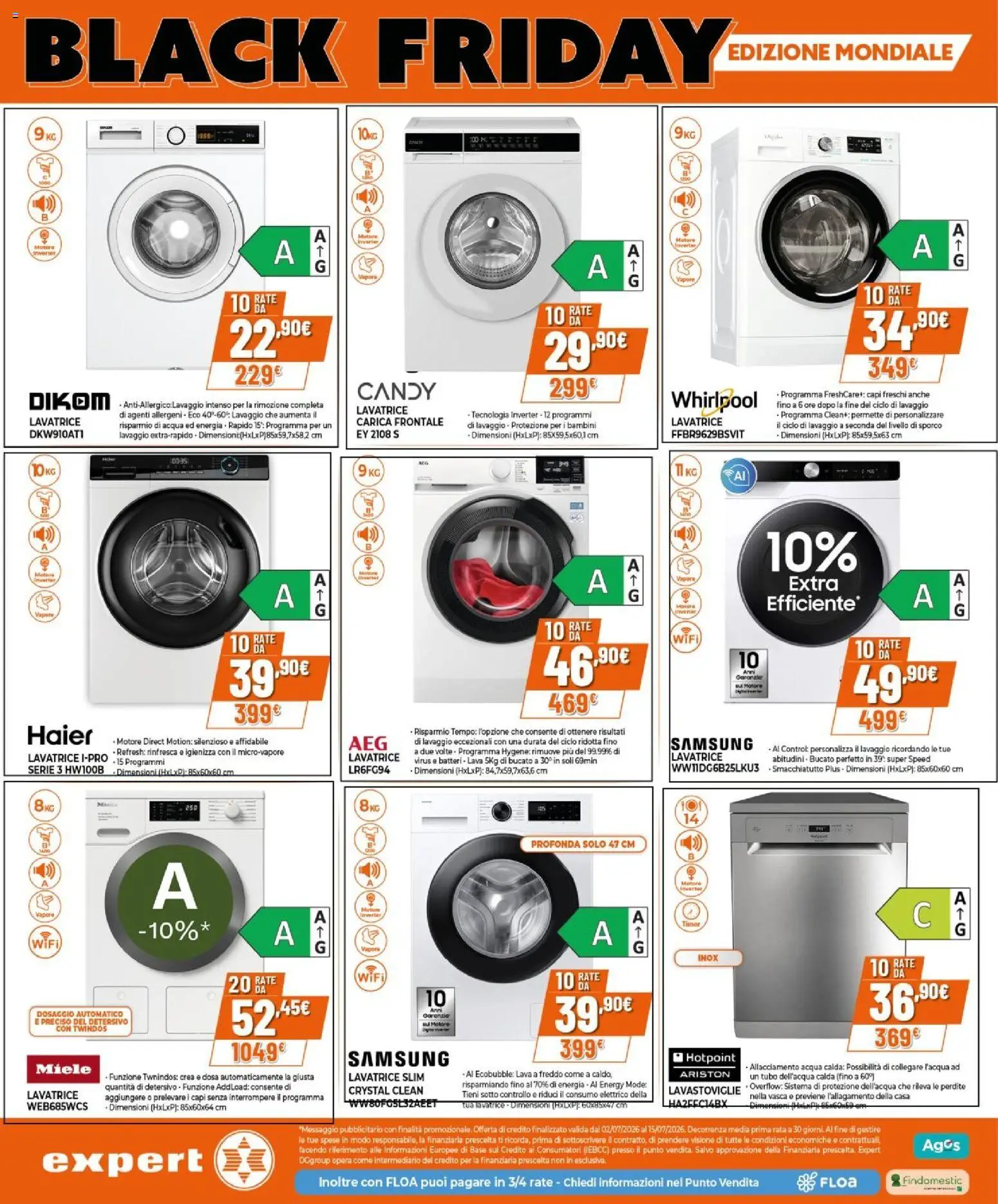 Volantino Expert del 02/07/2026 | Pagina: 21 | Prodotti: Acqua, Tubo, Lavatrice, Samsung