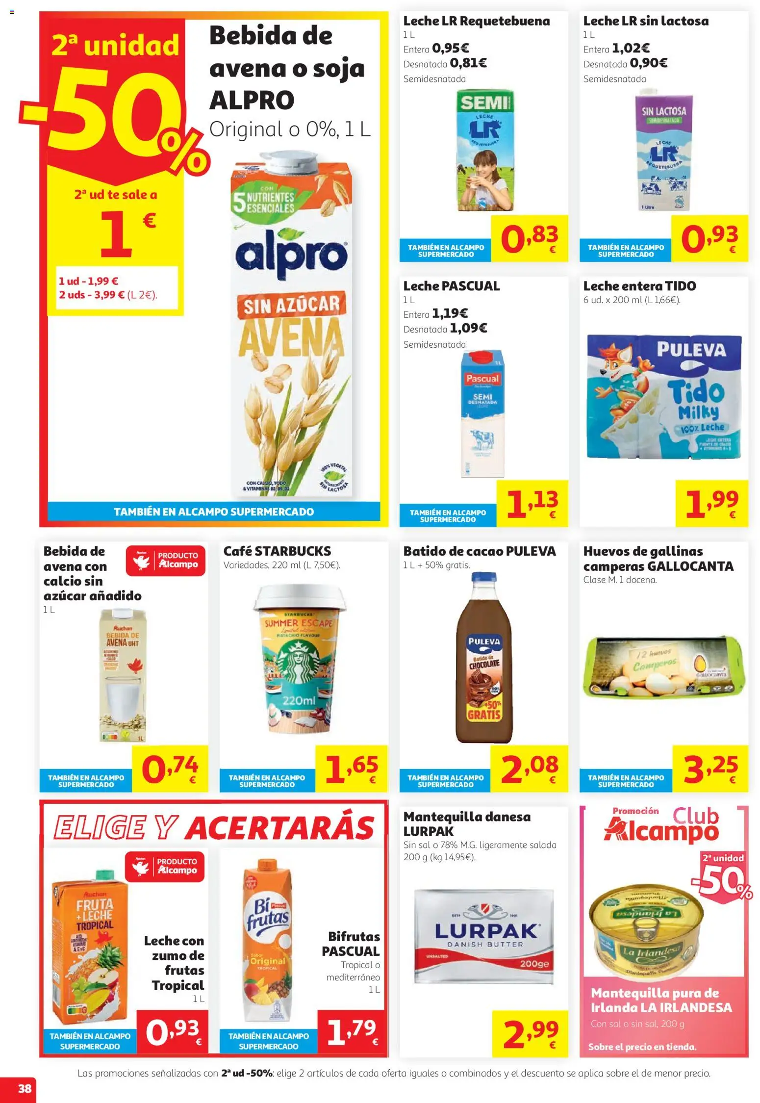 Alcampo - HG Unico │ válido desde el 13/08/2026 | Página: 38 | Productos: Café, Chocolate, Ροζ πιπέρι, Φρυγανιές σικάλεως