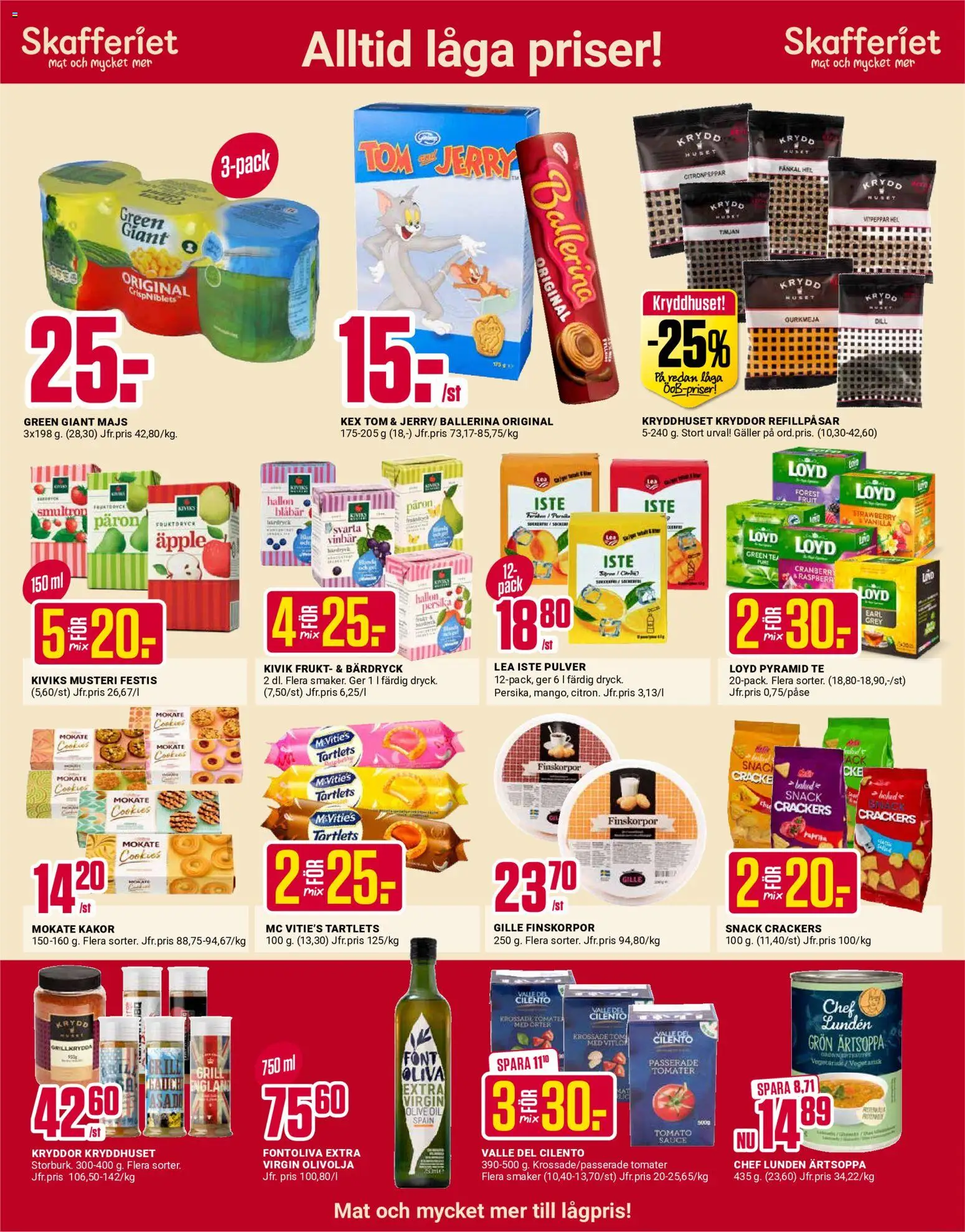 ÖoB reklamblad aktuell från 01.06.2026 | Sida: 2 | Produkter: Galler, Olivolja, Äpple, Te