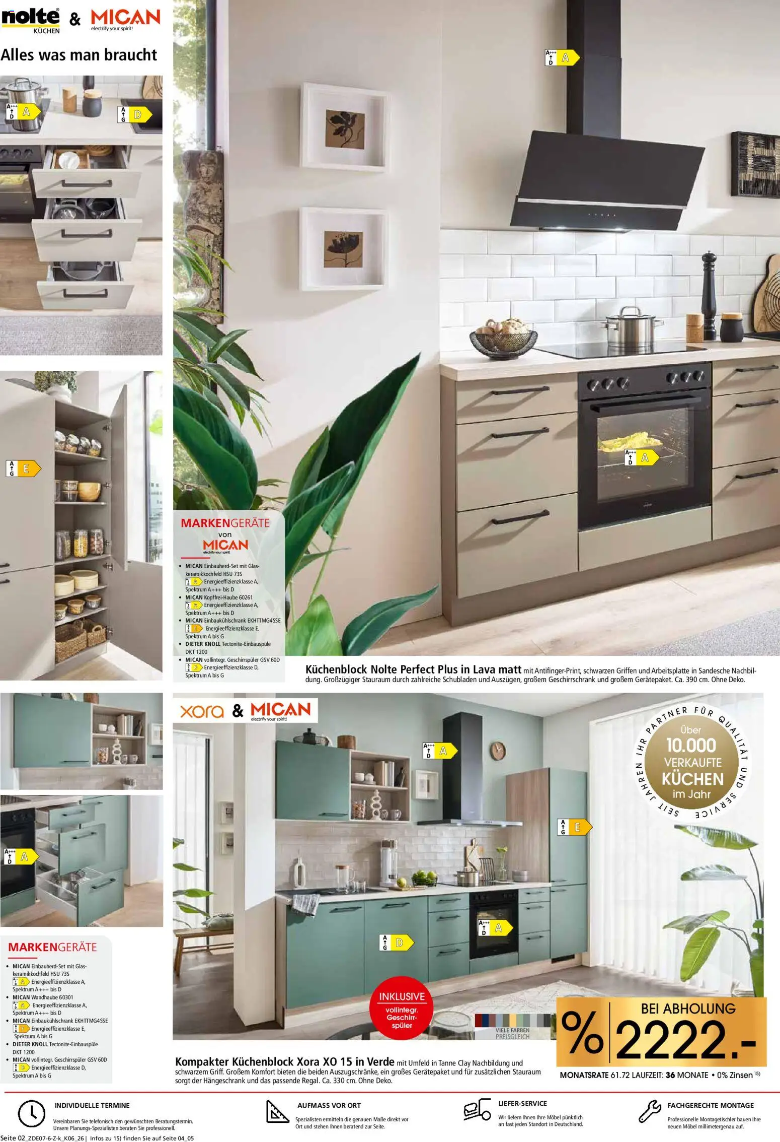 Zurbrüggen Küchen für Ihr Zuhause – gültig ab 25.07.2026 | Seite: 2 | Produkte: Geschirrspüler, Küchenblock, Hängeschrank, Kuchen