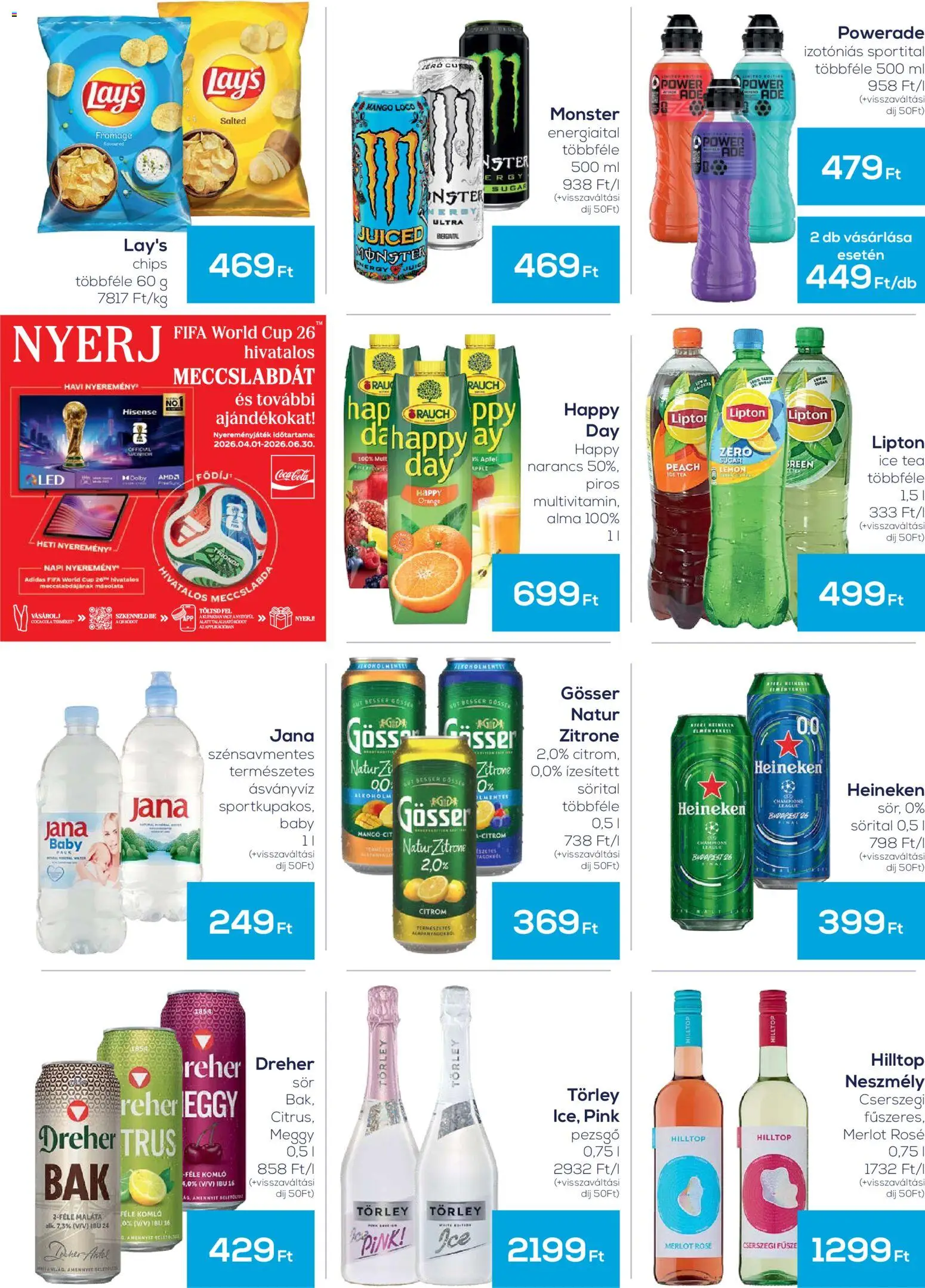 G'Roby akciós ujság - amely érvényes a következő dátumtól: 11.06.2026 | Oldal: 3 | Termékek: Chips, Energiaital, Cola, Narancs