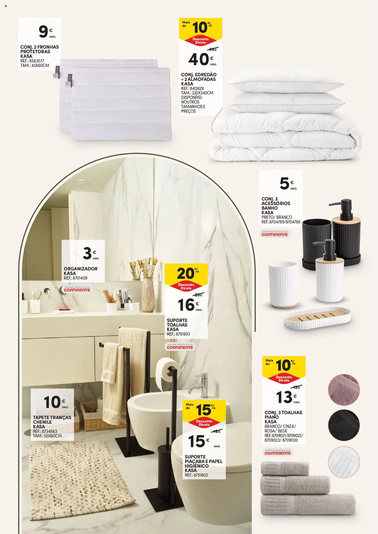 Continente Casa Outono │ válido de 13/10/2026 | Página: 18 | Produtos: Papel higiénico, Banho, Tapete, Organizador