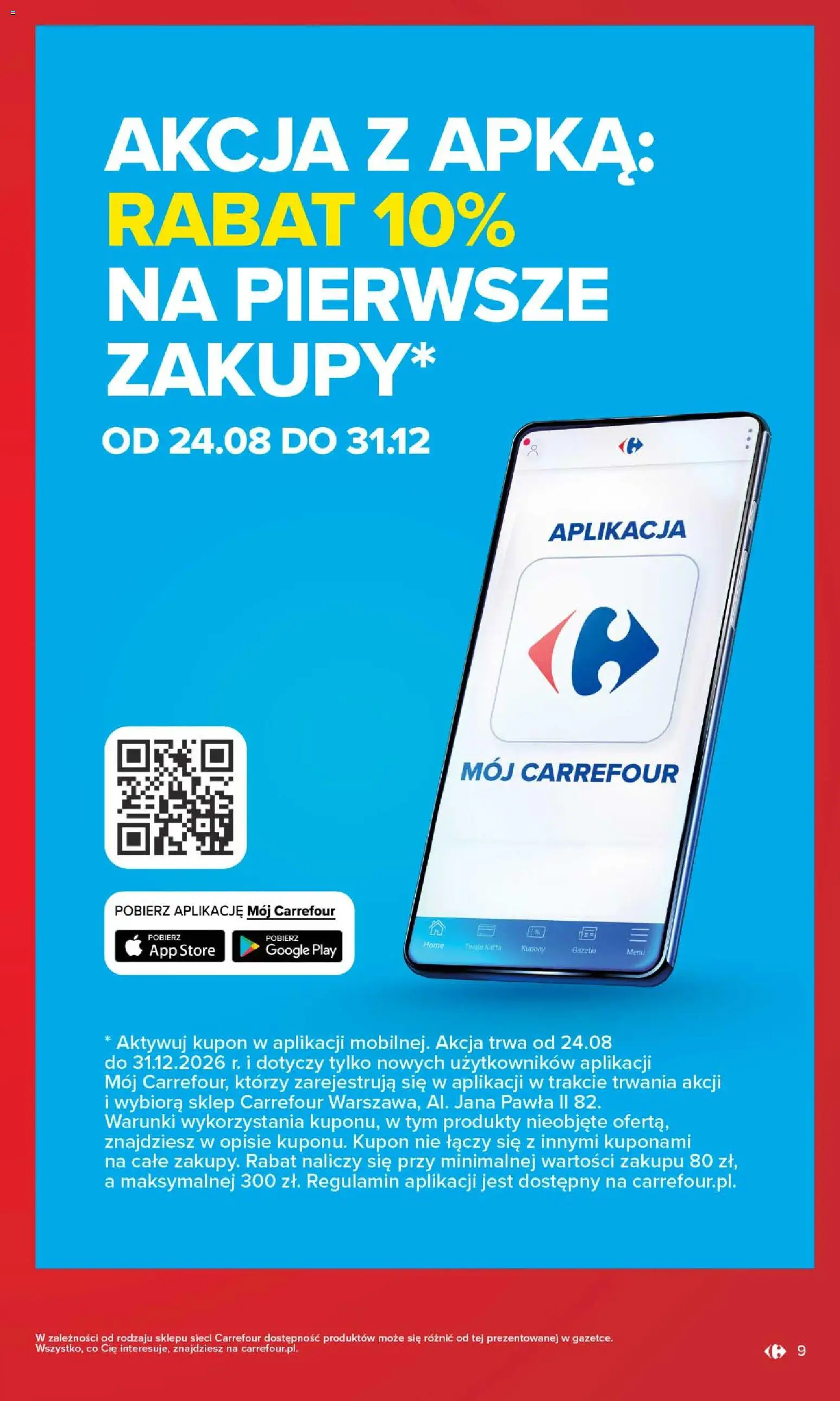 Carrefour gazetka - Warszawa od 24.08.2026 | Strona: 9 | Produkty: Karta