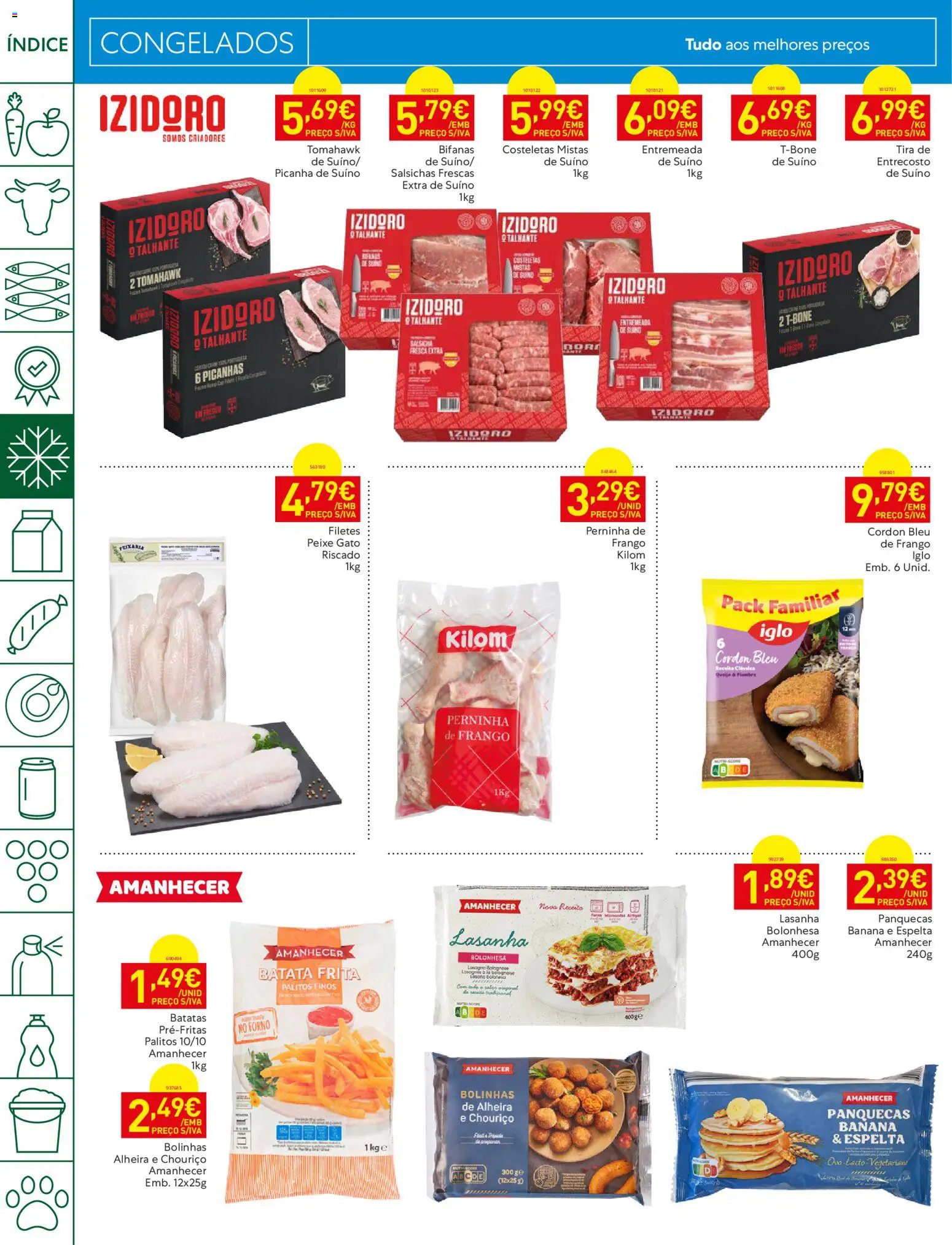 Recheio folheto Madeira │ válido de 18/08/2026 | Página: 8 | Produtos: Batata, Banana, Lasanha, Salsichas