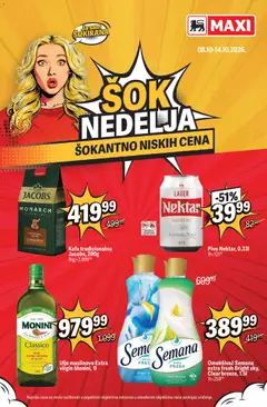 Maxi katalog Šok Nedelja - pregled Maxi kataloga - važi od 08.10.2026