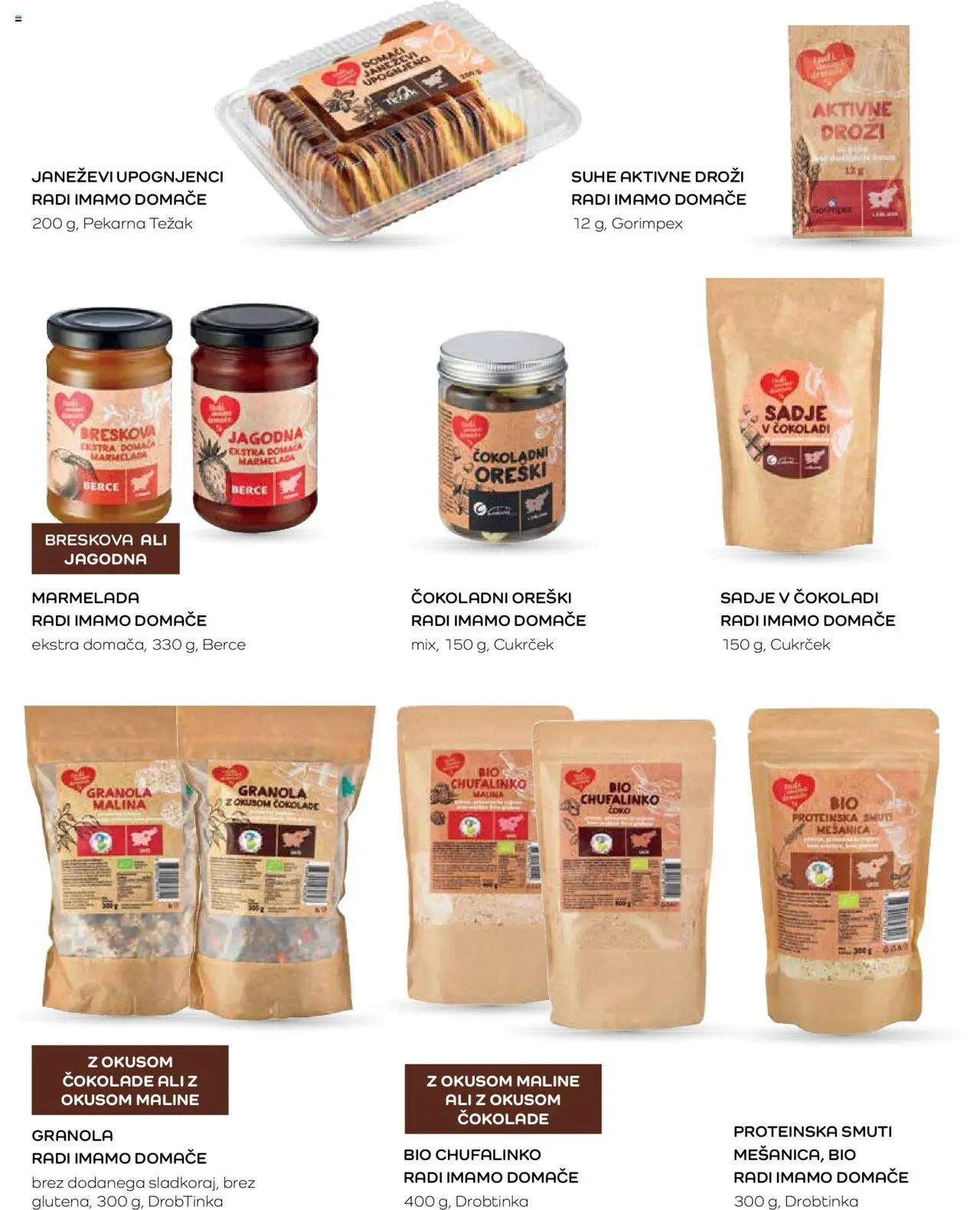 Novi Mercator katalog ponudbe – veljaven od 07.03.2024 | Stran: 33 | Izdelki: Oreški, Pekarna, Marmelada, Sadje