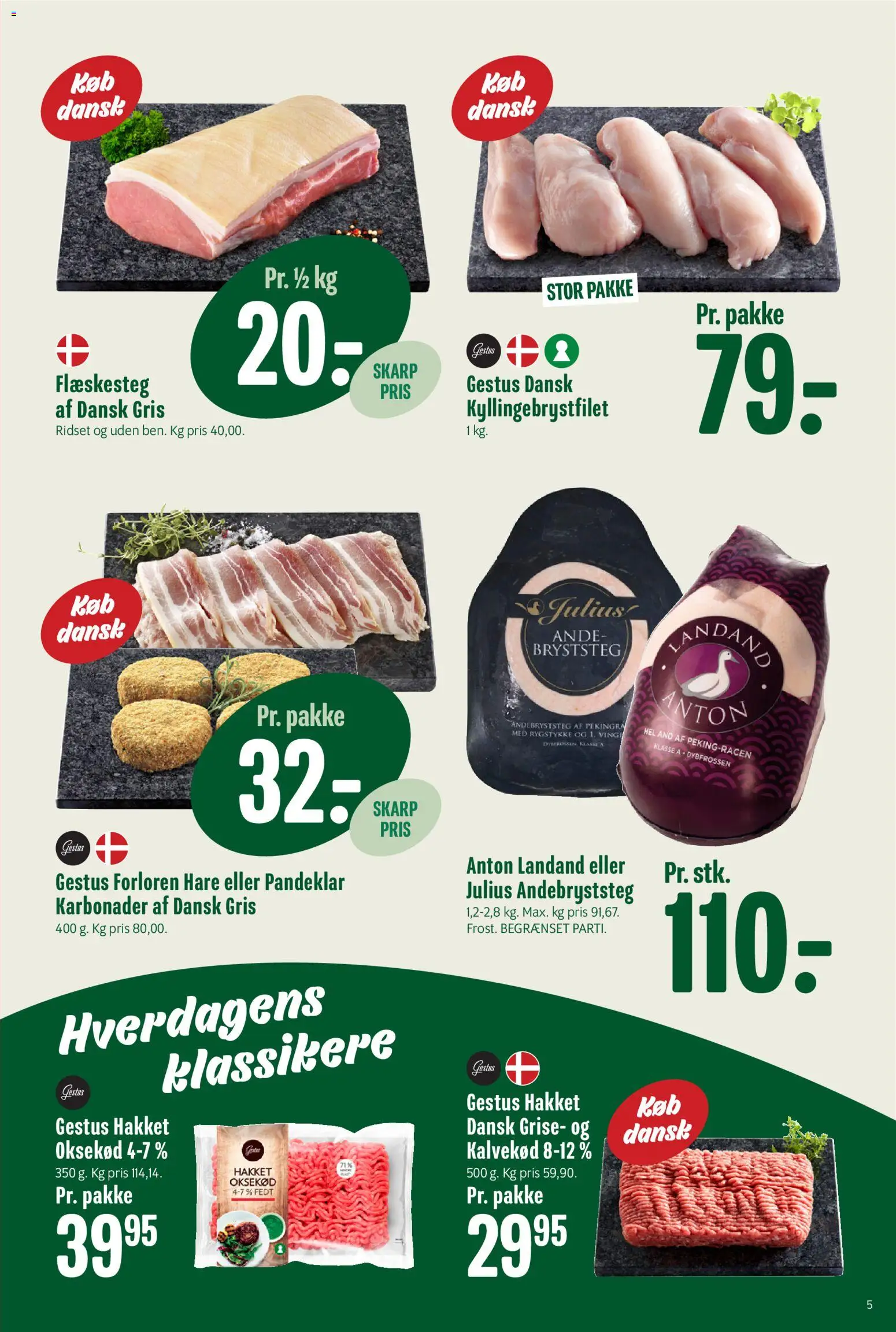 Min Købmand tilbudsavis – gyldig fra 30/10/2026 | Side: 5 | Produkter: Oksekød, Flæskesteg