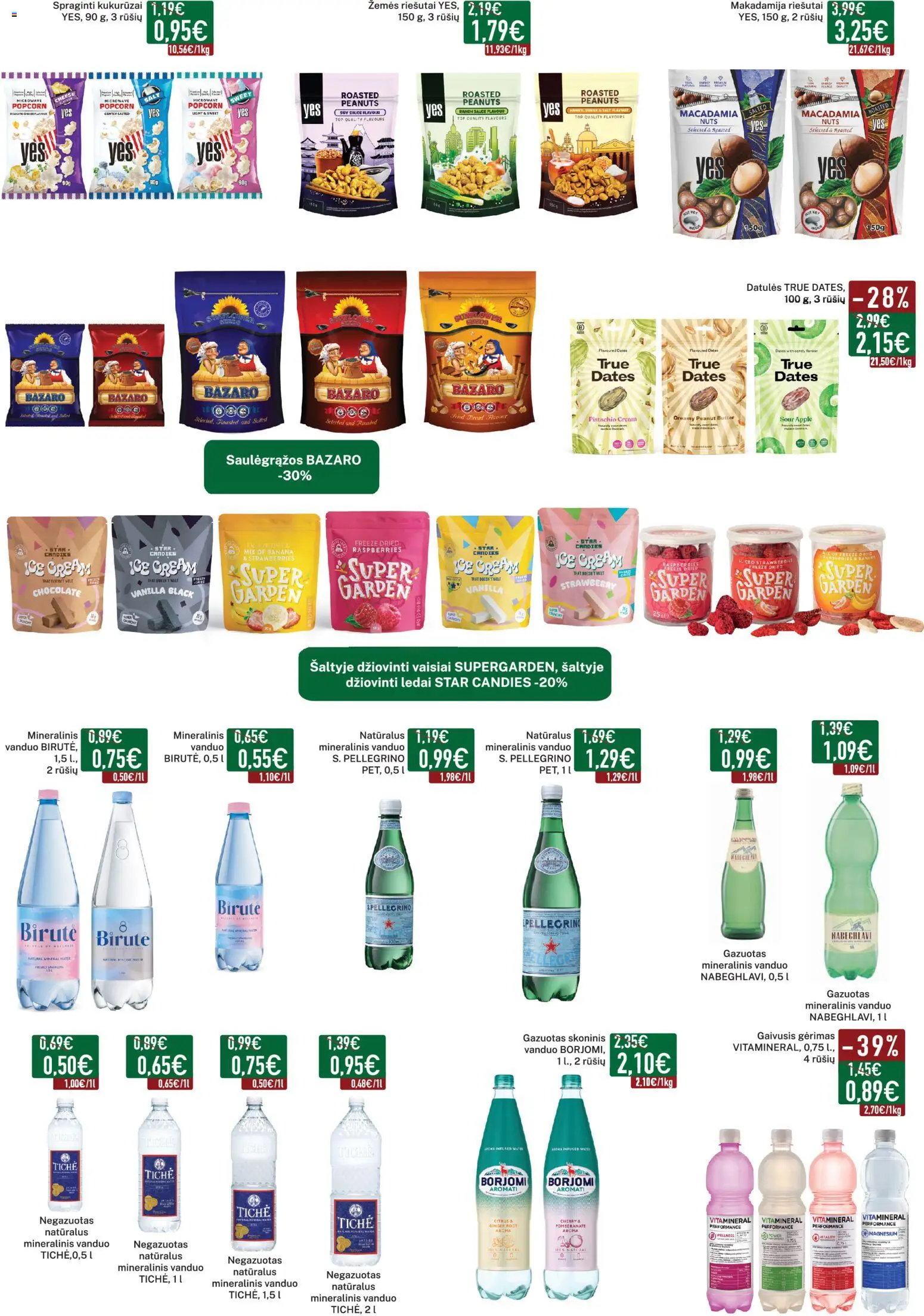 Elimart - TAU akcijos nuo 04.05.2026 | Puslapis: 12 | Prekių: Riešutai, Gaivusis gėrimas, Ledai, Kukurūzai