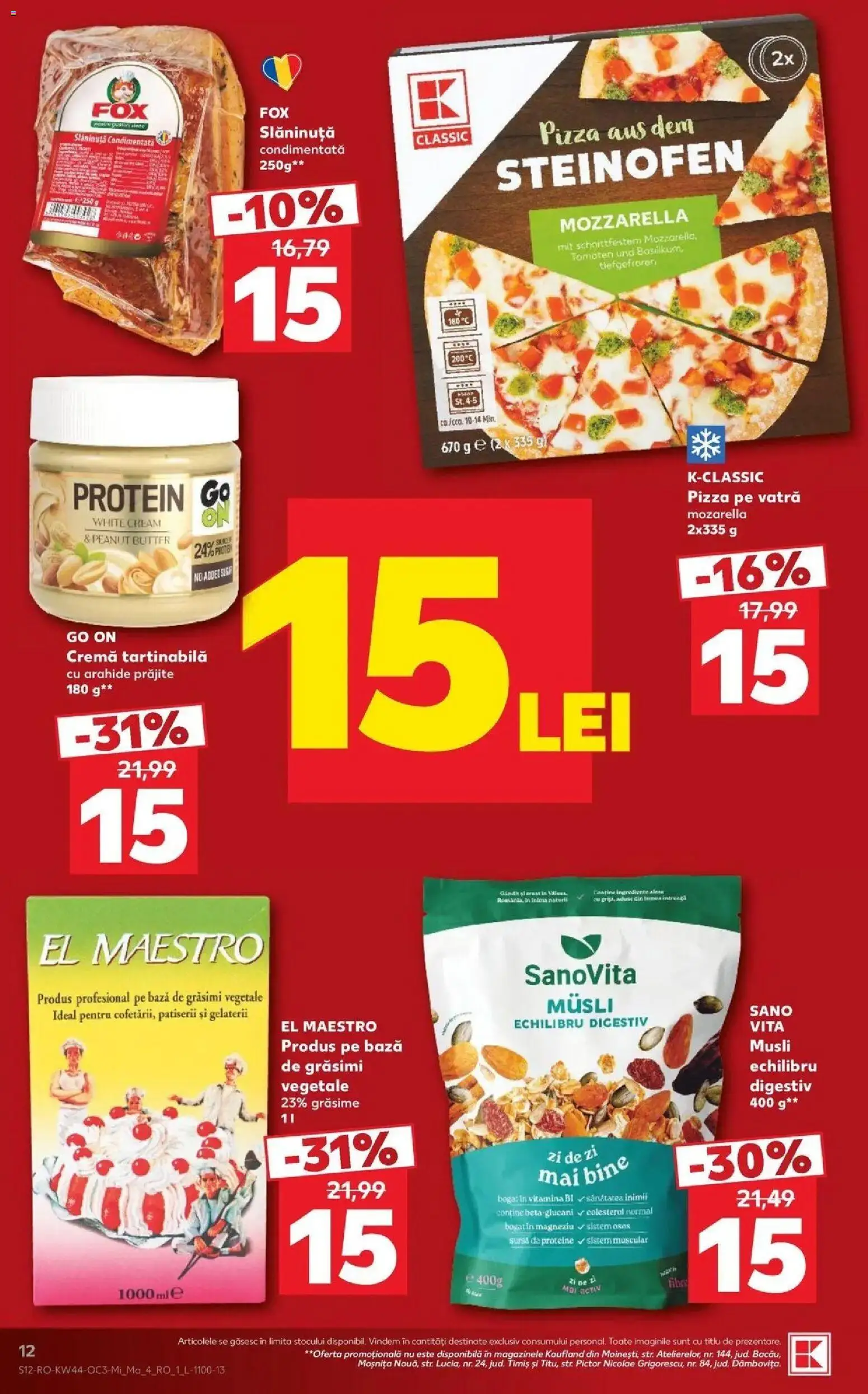 Kaufland Bârlad 28.10.2026 - Revista si Oferta | Pagină: 12 | Produse: Vită, Mozzarella, Cremă, Cremă tartinabilă