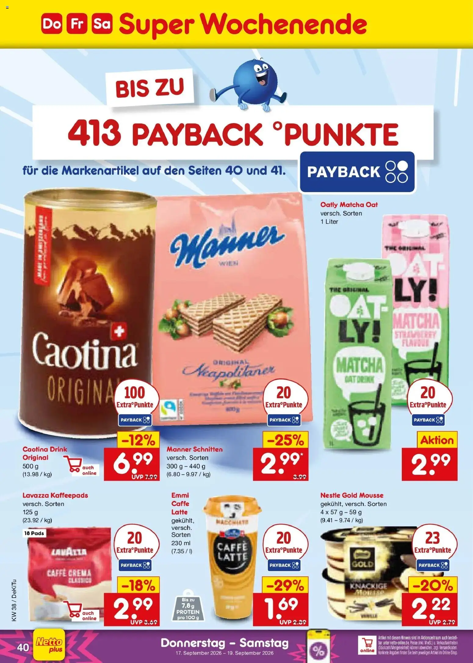Netto Marken-Discount Prospekt Mistelbach – gültig ab 14.09.2026 | Seite: 54 | Produkte: Lavazza, Kaffeepads, Oatly