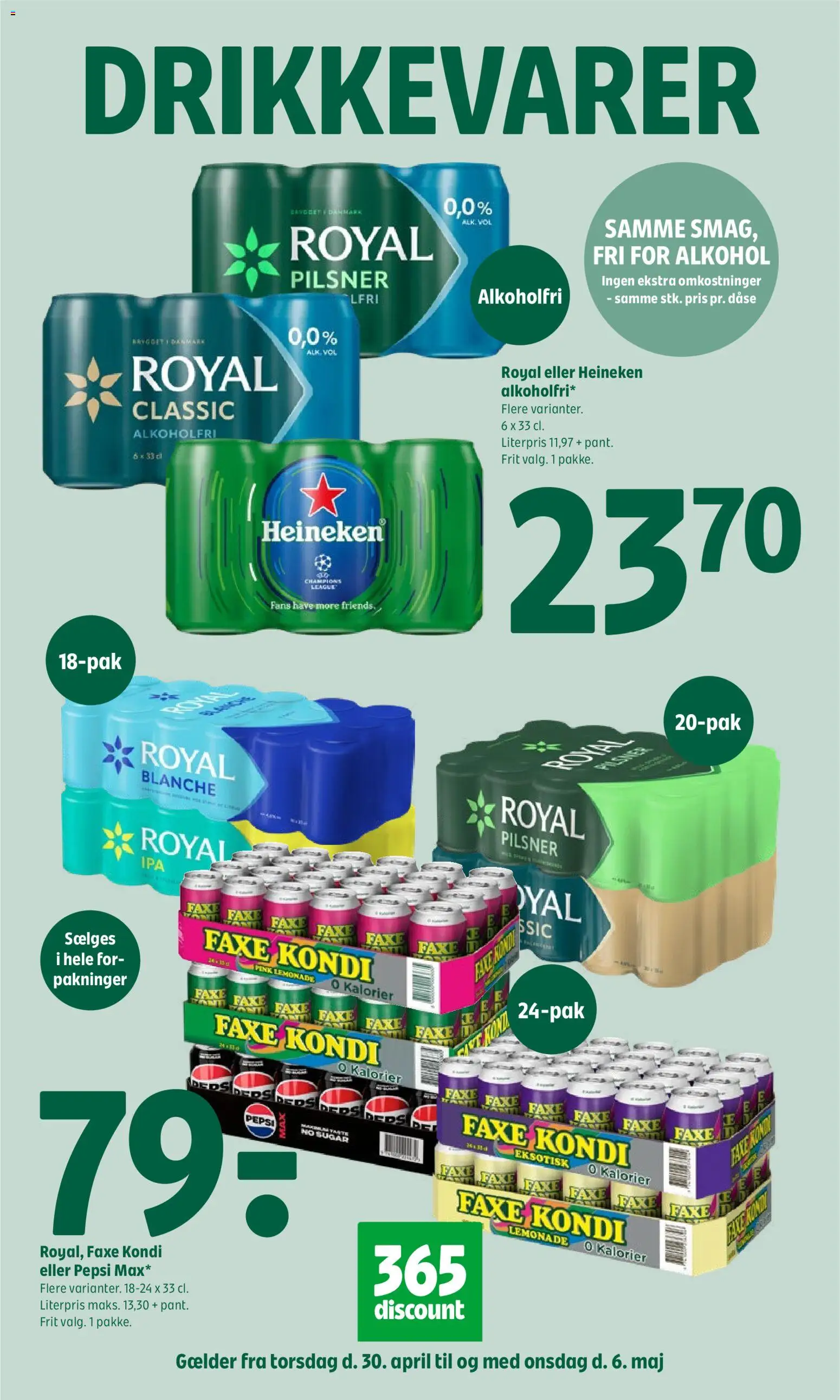 Coop 365 tilbudsavis – gyldig fra 30/04/2026 | Side: 19 | Produkter: Faxe Kondi, Pepsi