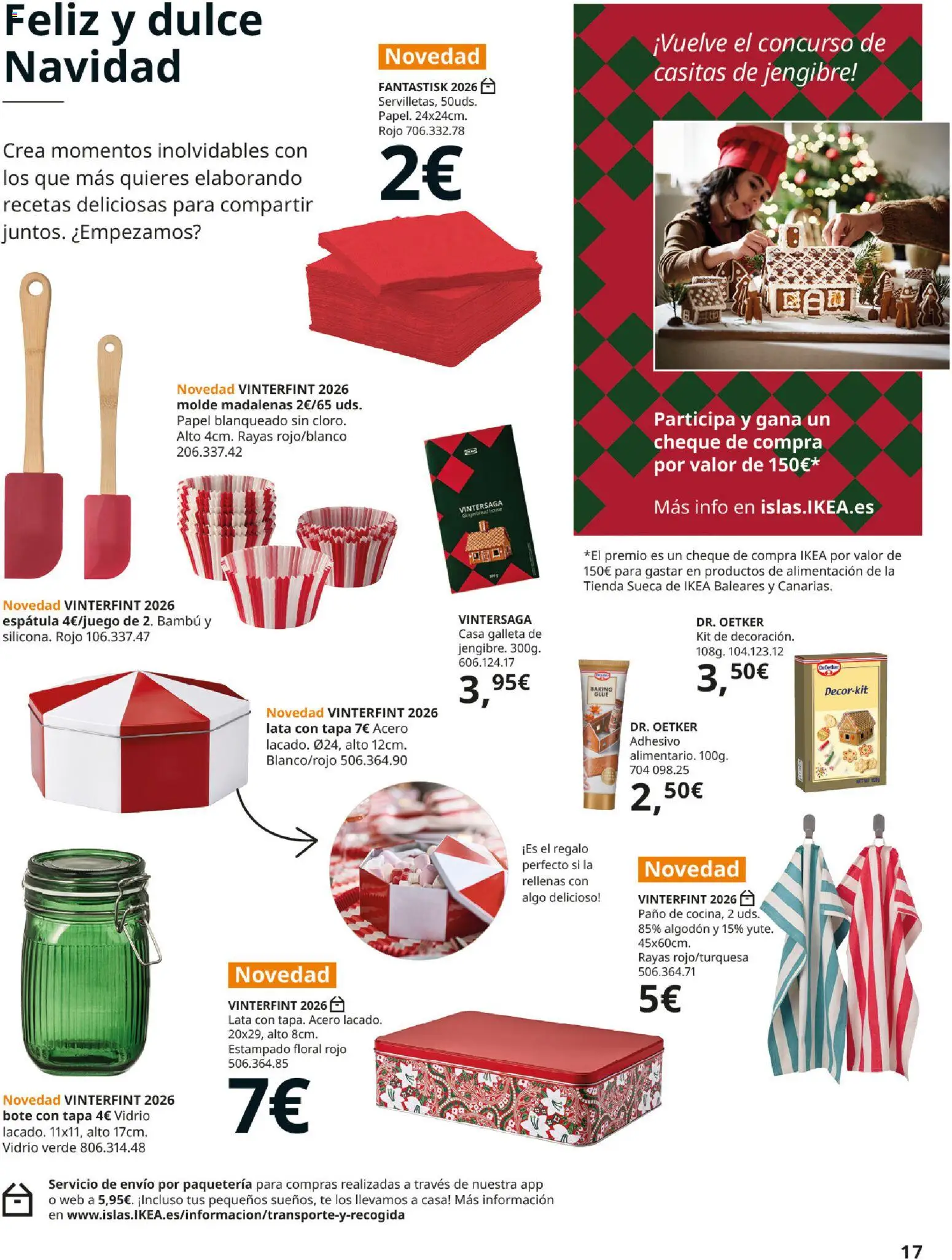 IKEA - Brochure de Navidad │ válido desde el 06/10/2026 | Página: 17 | Productos: Dulce, Jengibre, Té, Algodón
