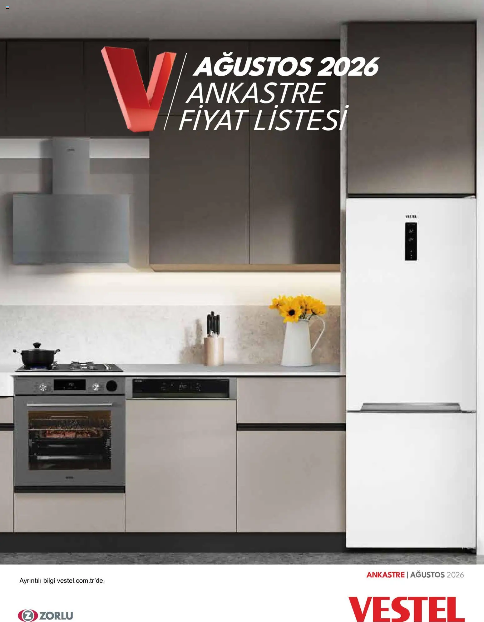 Vestel - Ankastre Ürünler - 01 Ağustos 2026 tarihinden itibaren geçerlidir | Sayfa: 1