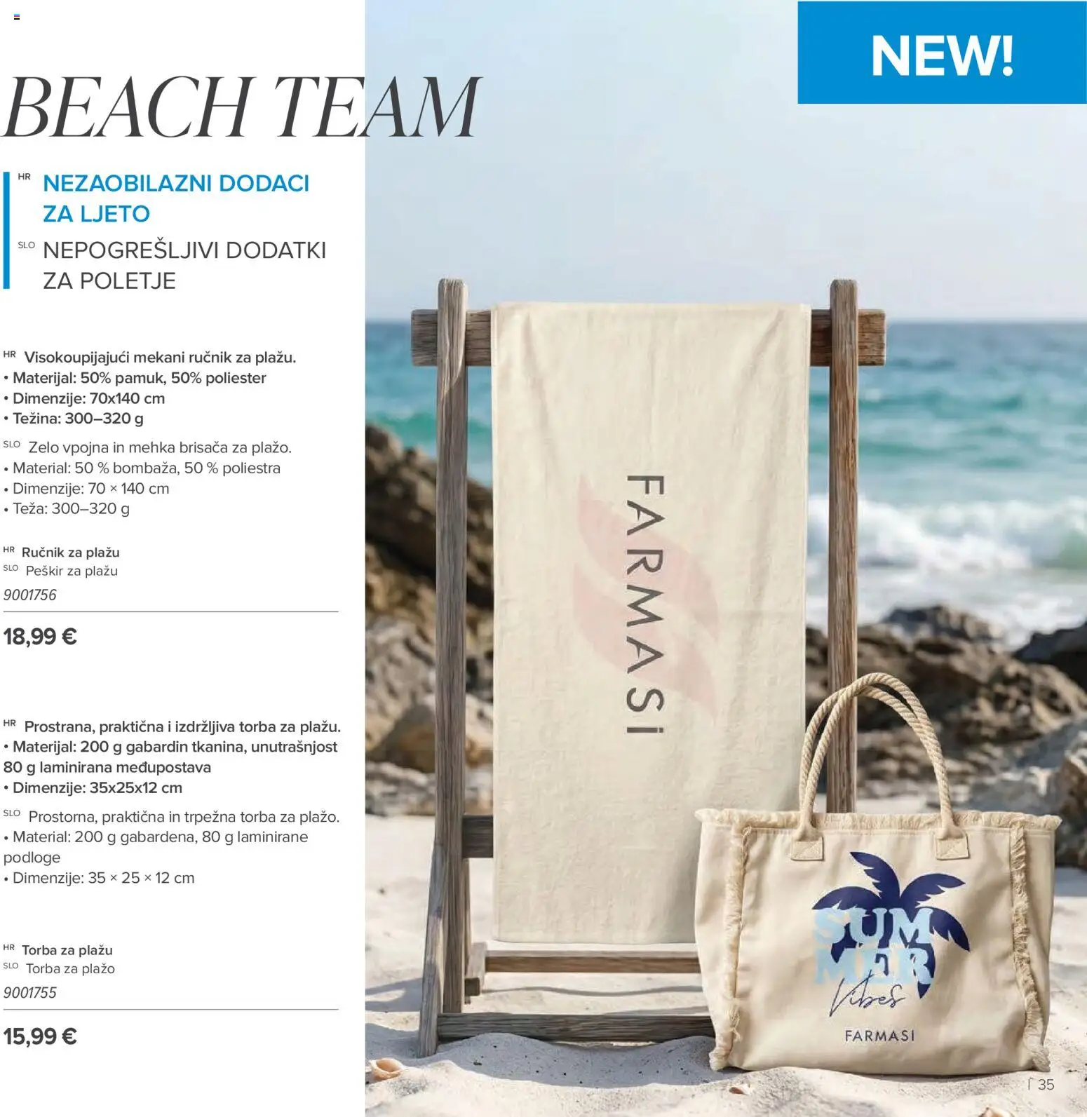 Farmasi katalog | vrijedi od 01.07.2026 | Stranica: 35 | Proizvodi: Ručnik, Torba