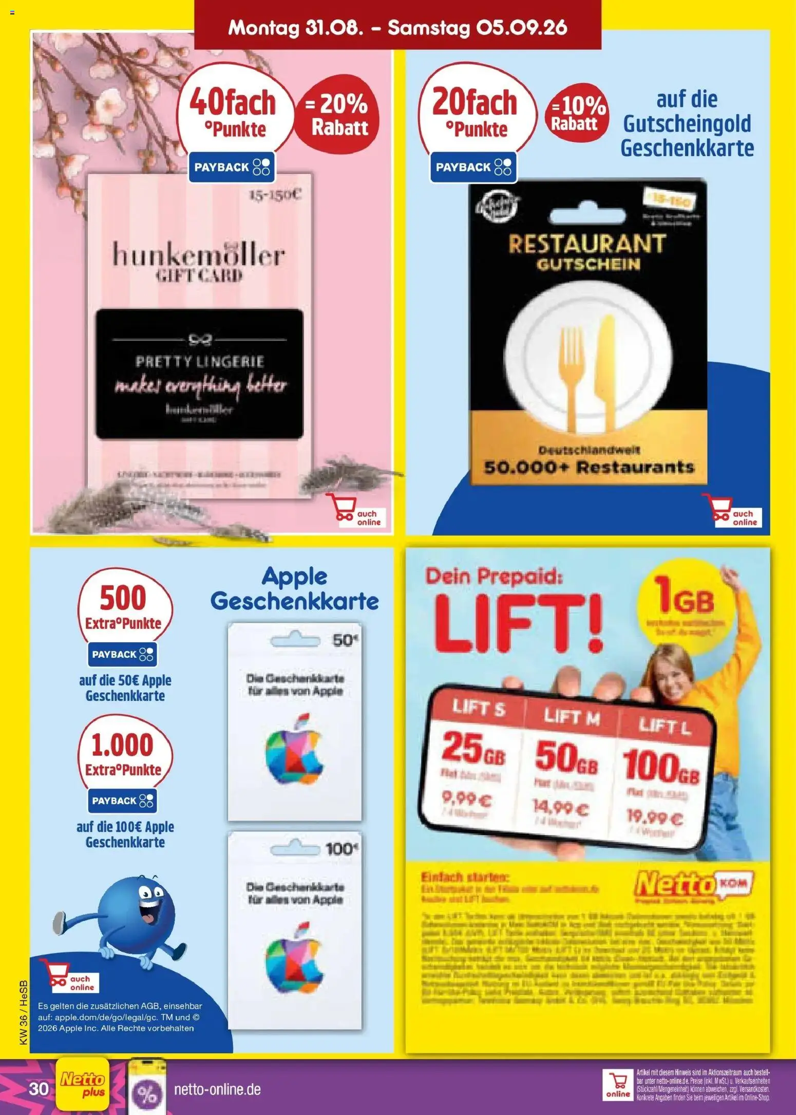 Netto Marken-Discount Prospekt Hamburg (ab 31.08.2026) » Angebote | Seite: 40 | Produkte: Apple