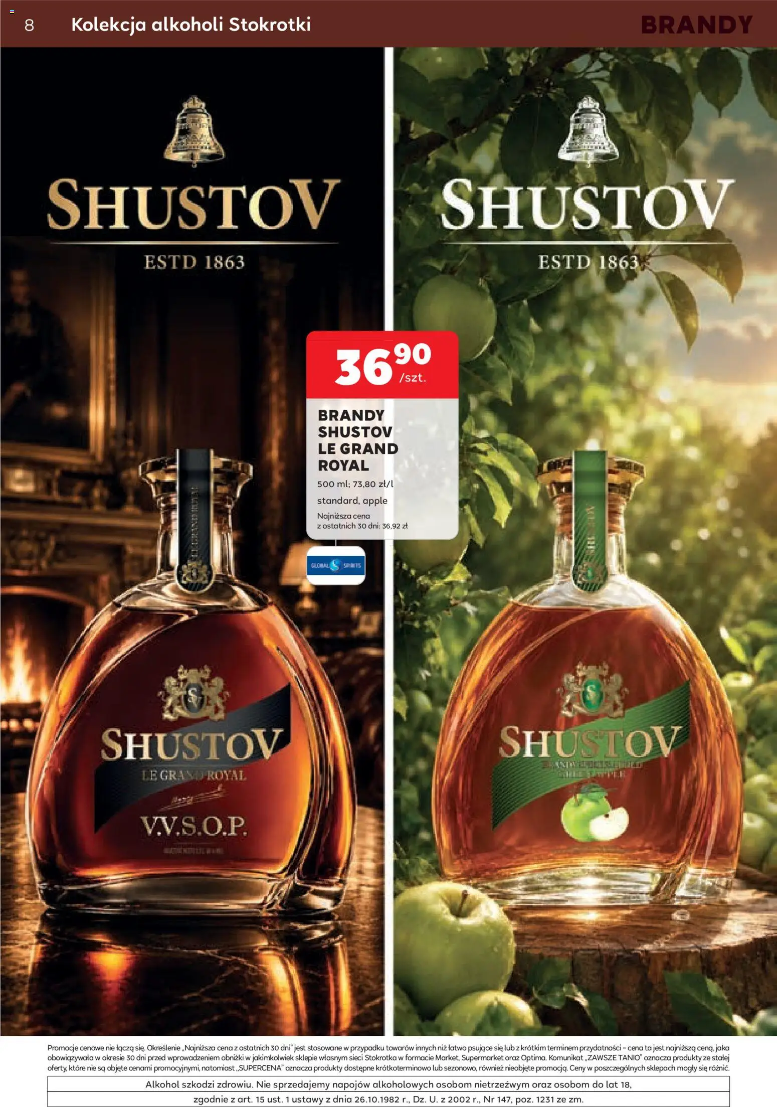Stokrotka gazetka - Oferta alkoholowa od 06.08.2026 | Strona: 8 | Produkty: Stokrotka, Alkohol