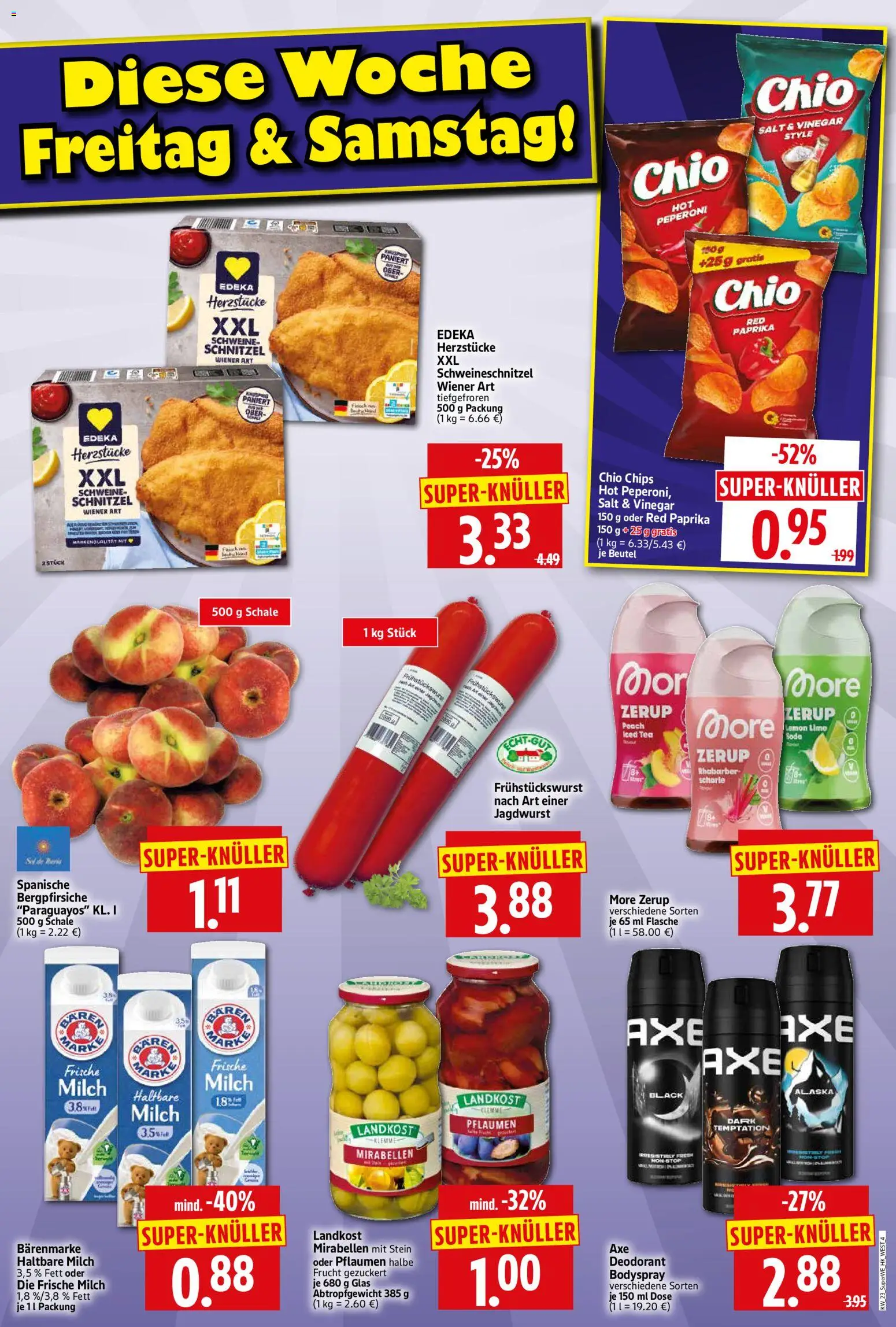 HERKULES Sonderbeilage – gültig ab 03.06.2026 | Seite: 4 | Produkte: Haltbare milch, Schnitzel, Paprika, Rhabarber