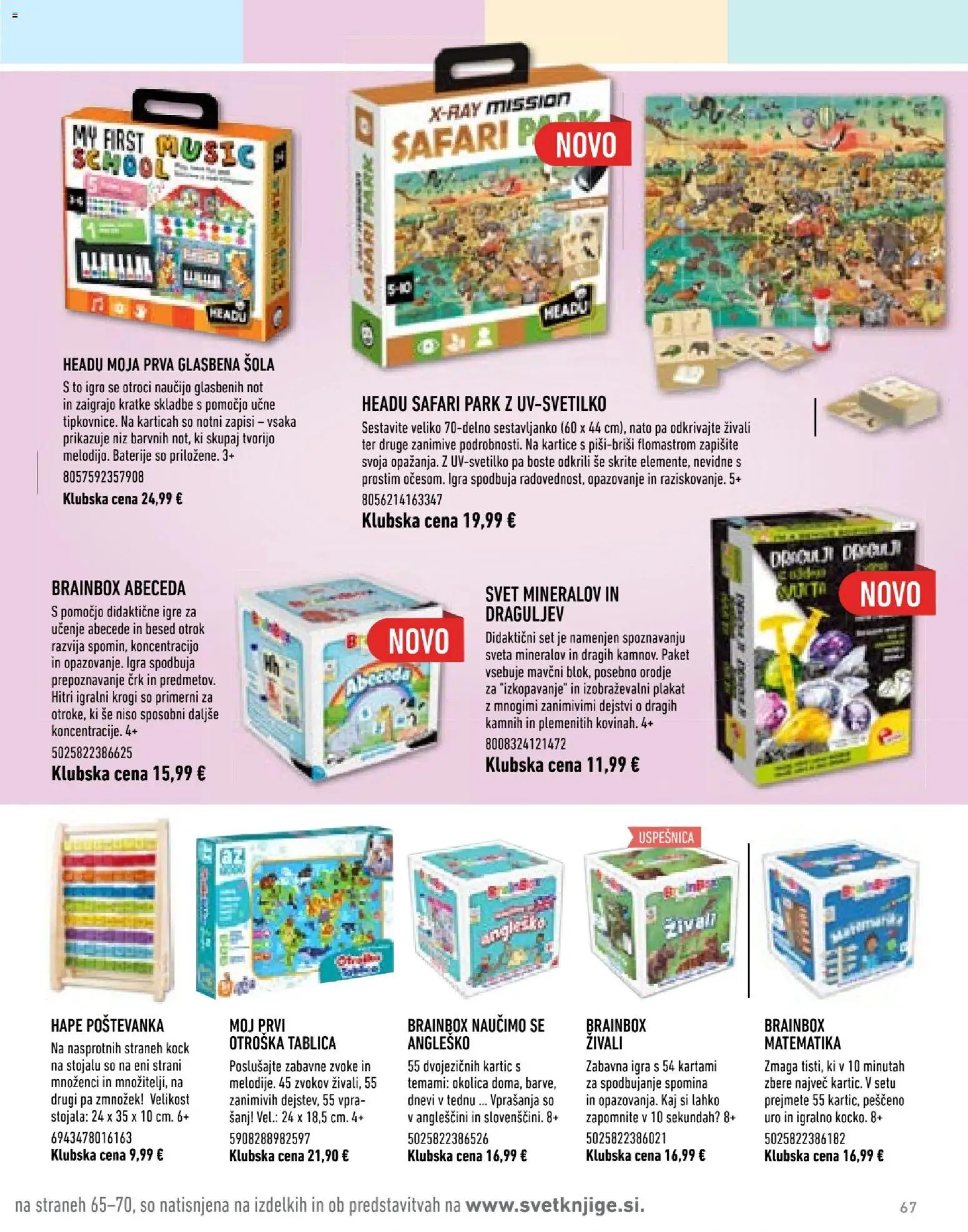 Novi Svet knjige katalog ponudbe – veljaven od 05.10.2026 | Stran: 68 | Izdelki: Tablica, Igra, Baterije, Orodje