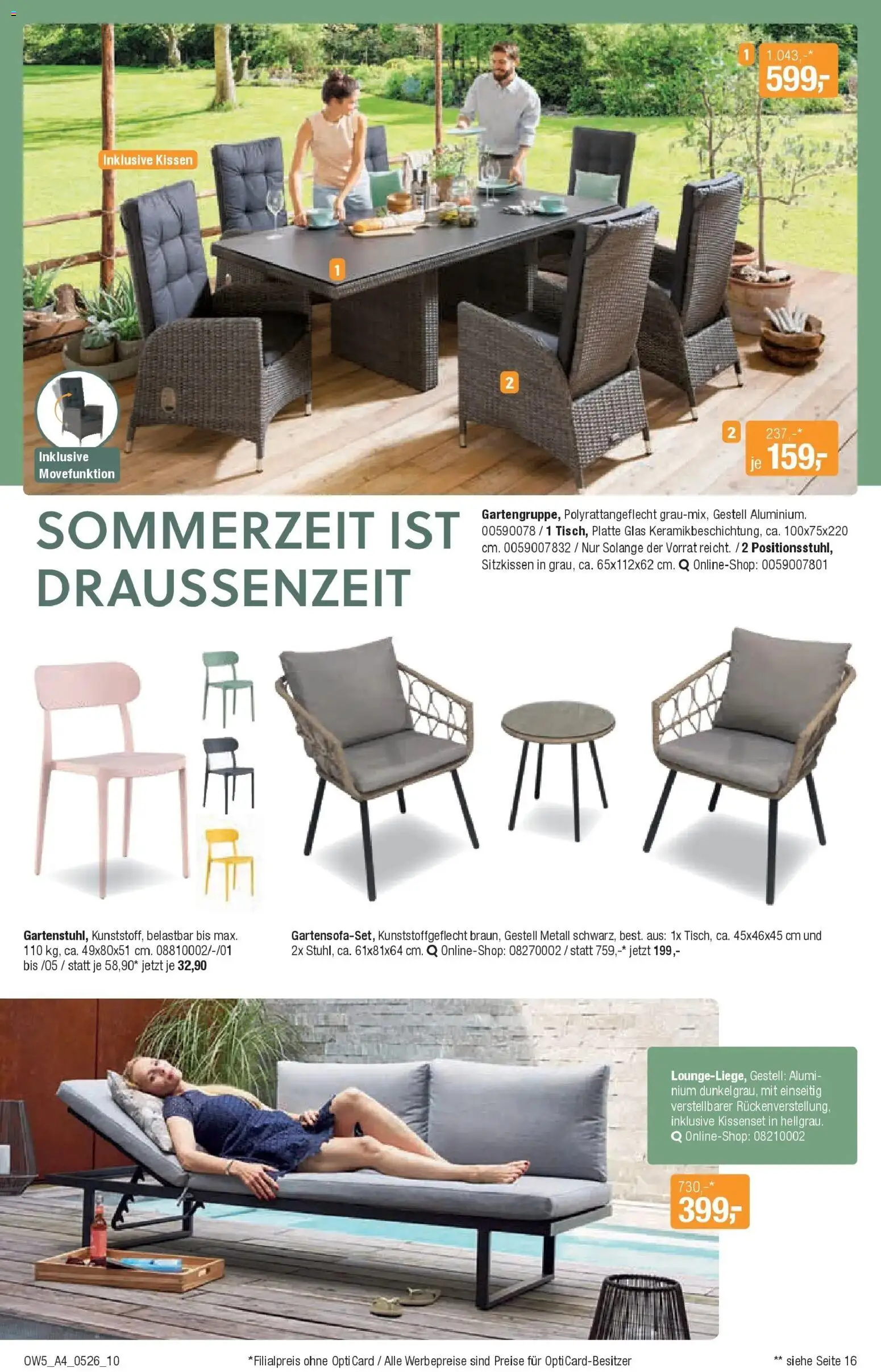 Angebote - DRINNEN & DRAUSSEN Speisen Spezial – gültig ab 28.04.2026 | Seite: 10 | Produkte: Kissen