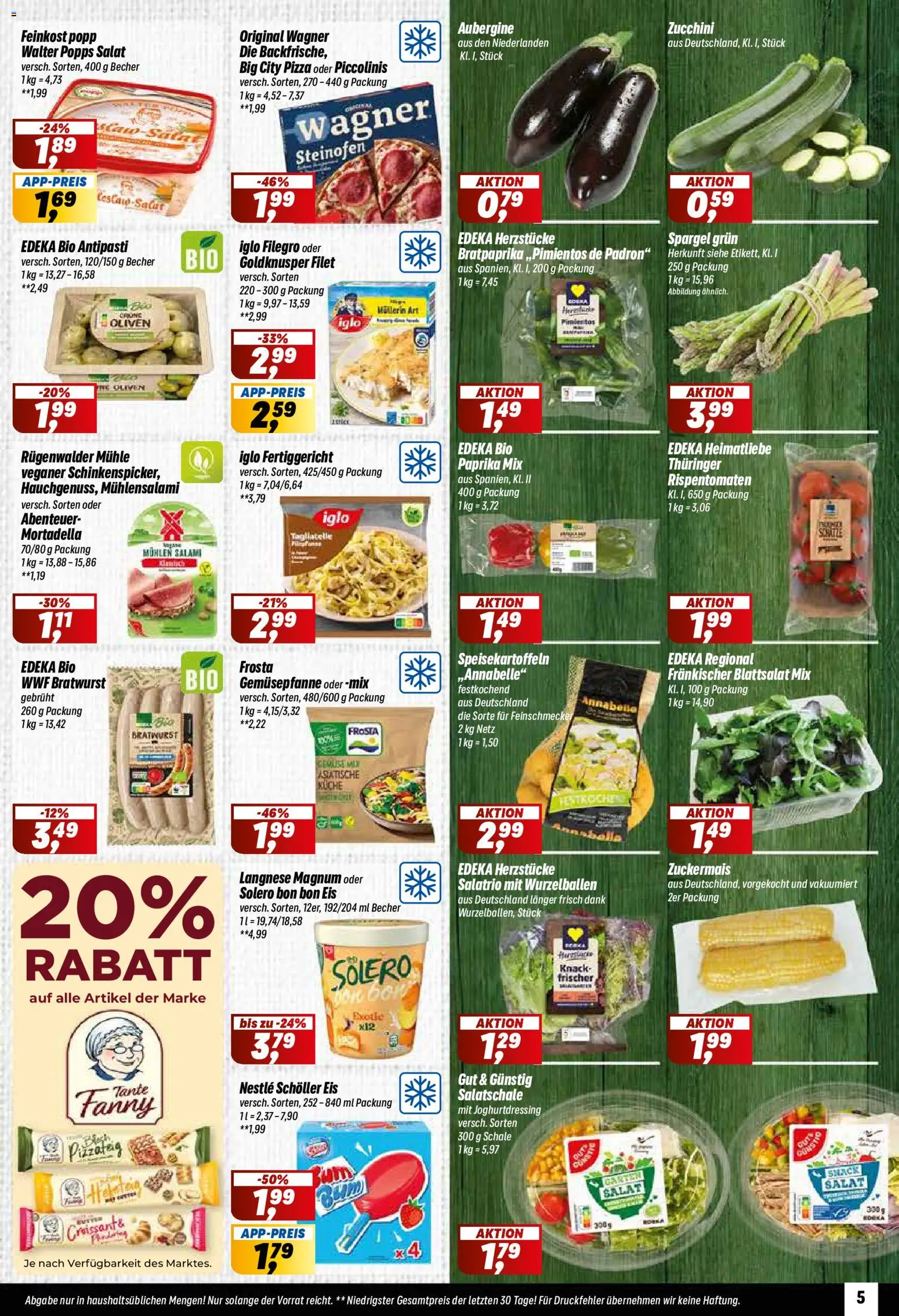 Simmel Prospekt – gültig ab 06.07.2026 | Seite: 5 | Produkte: Bratwurst, Küche, Aubergine, Zucchini
