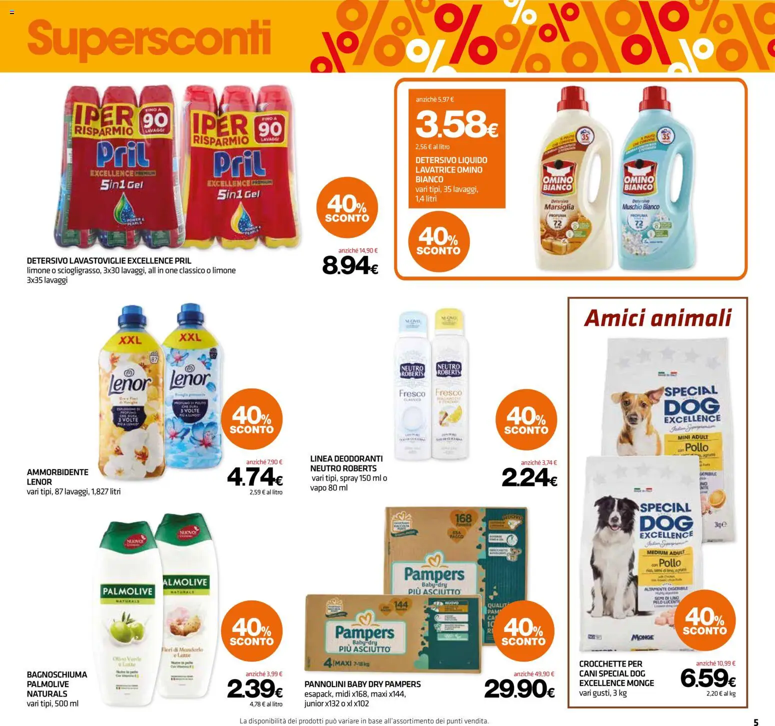Volantino Superconti del 27/08/2026 | Pagina: 5 | Prodotti: Vaniglia, Pollo, Latte, Crocchette