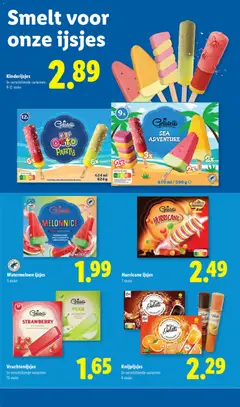 Watermeloen ijsjes, Watermelon ice cream, 5 stuks - Voorbeeld van een folder van Lidl, geldig van 25.05.2026 | Pagina: 21 | Producten: Watermeloen