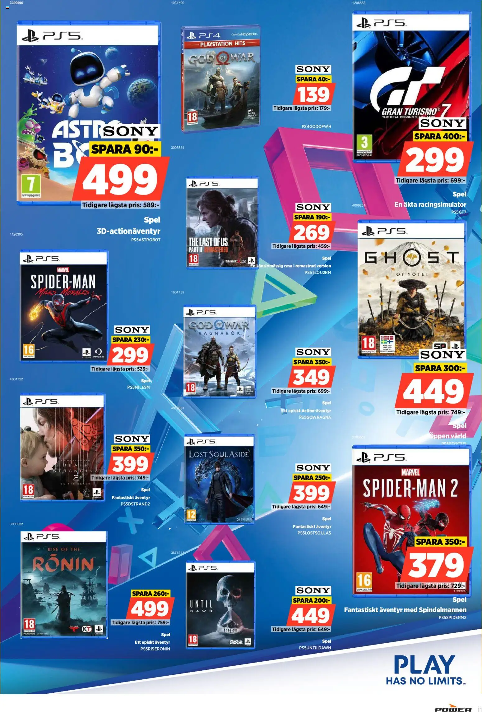 Power reklamblad aktuell från 08.06.2026 | Sida: 11 | Produkter: Playstation, Spel