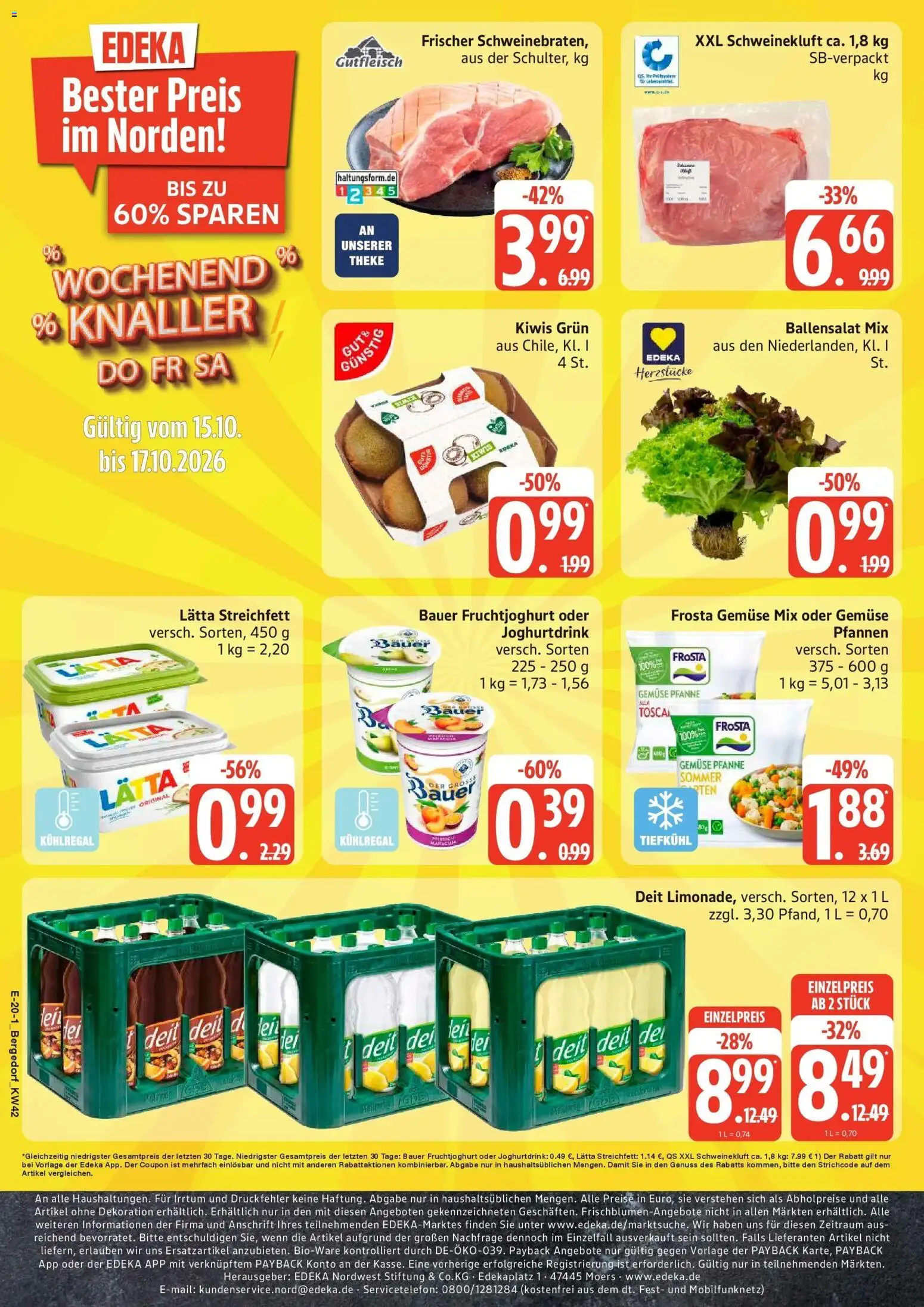 Marktkauf Prospekt Hamburg (ab 12.10.2026) » Angebote online | Seite: 30 | Produkte: Theke, Fruchtjoghurt, Frosta, Lätta