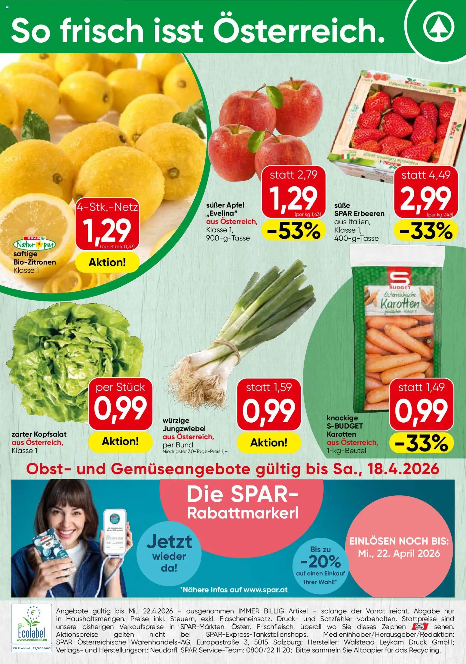 Spar Flugblatt - Wien gültig ab 16.04.2026 | Seite: 16 | Produkte: Obst, Äpfel