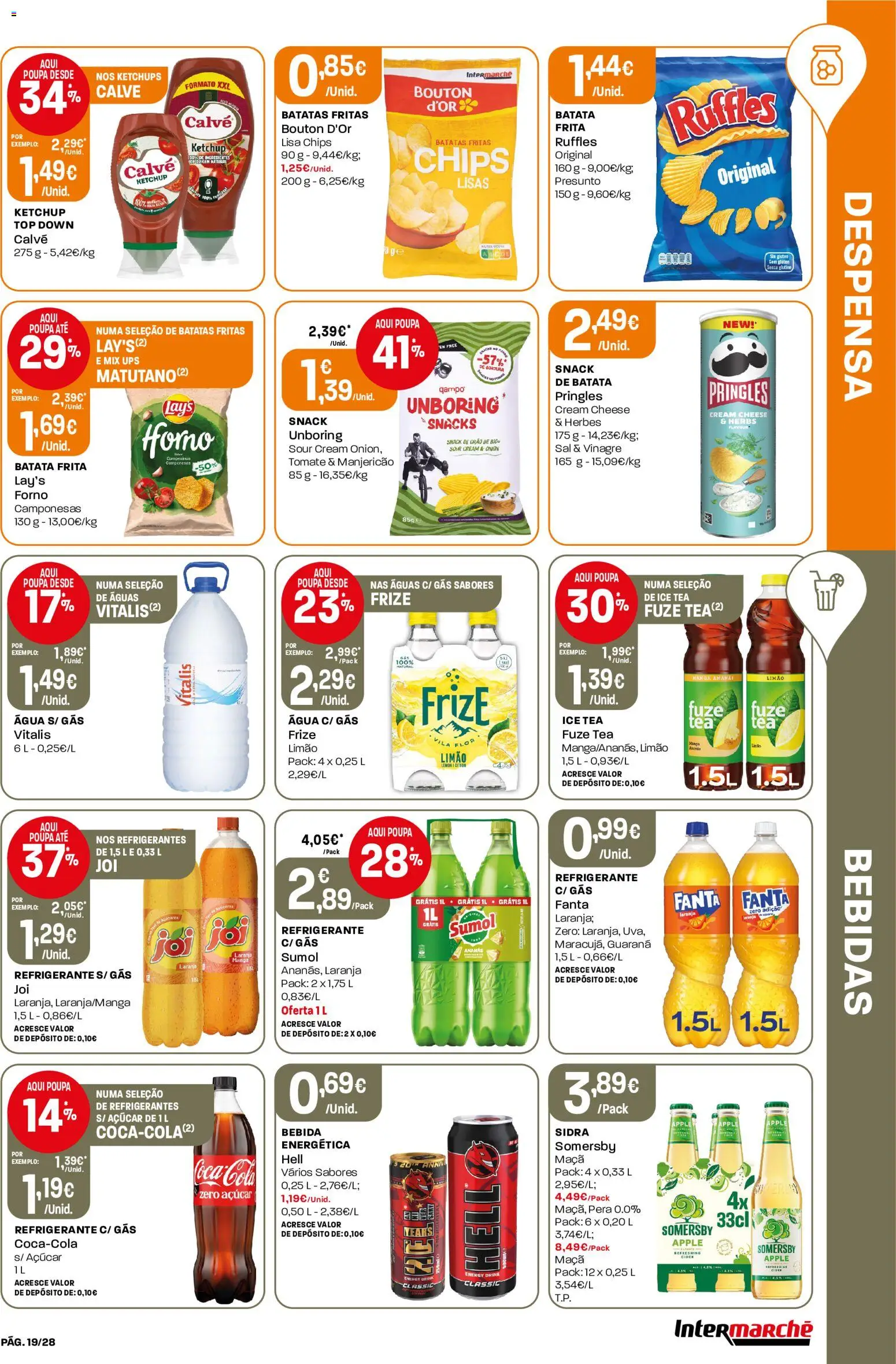 Intermarché Folheto Contact │ válido de 27/08/2026 | Página: 19 | Produtos: Vinagre, Forno, Tomate, Batatas fritas