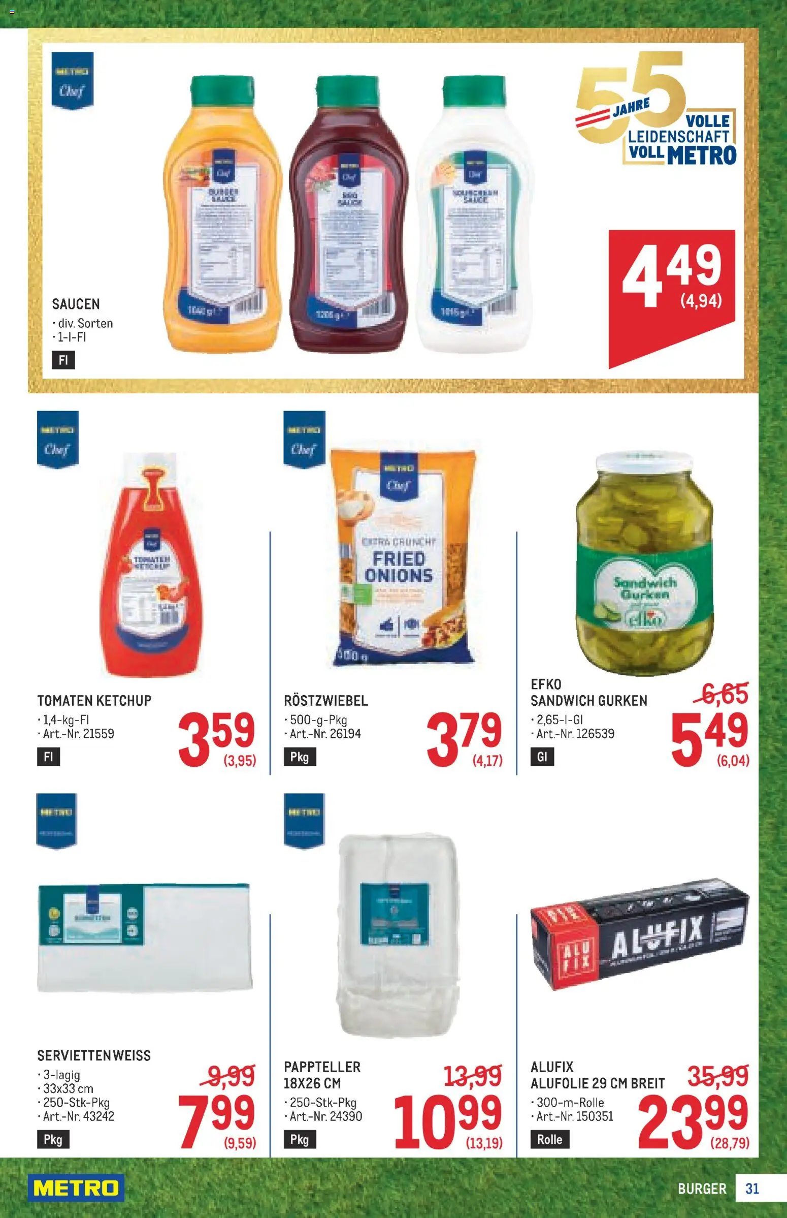 Metro angebote Profi gültig ab 25.06.2026 | Seite: 31 | Produkte: Ketchup, Gurken, Tomaten