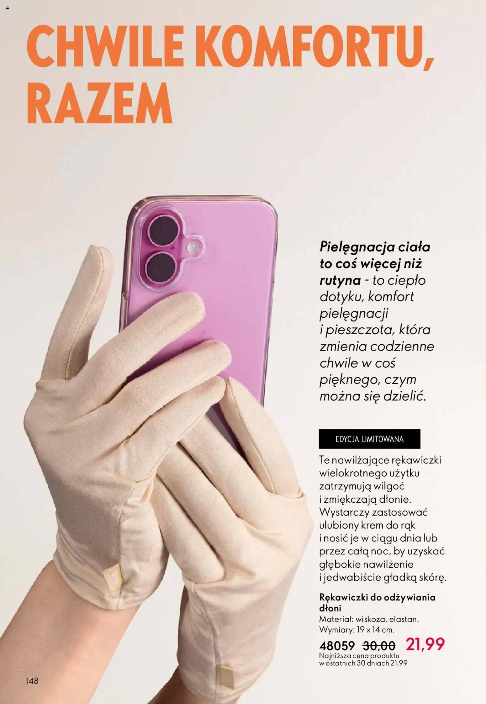 Oriflame Katalog 7 2026 od 06.05.2026 | Strona: 148 | Produkty: Rękawiczki, Krem do rąk, Krem