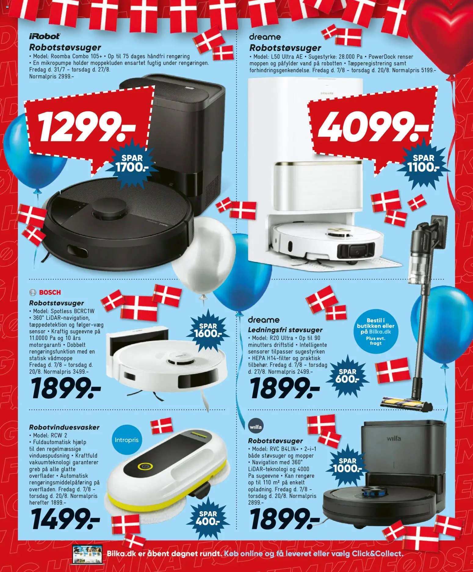 Bilka tilbudsavis – gyldig fra 07/08/2026 | Side: 27 | Produkter: Robotstøvsuger, Støvsuger, Navigation