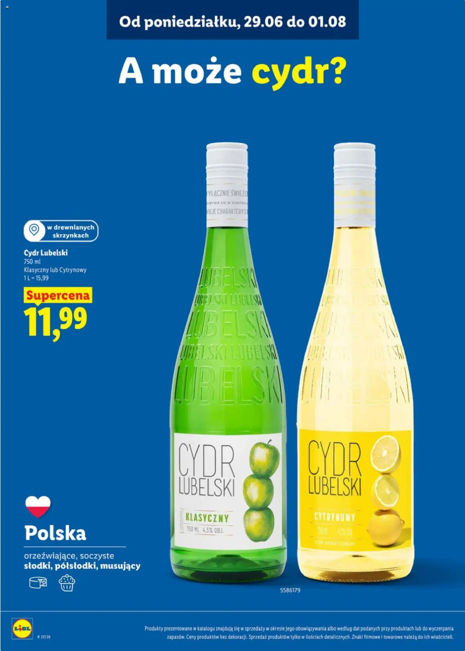 Lidl Katalog karta win od 29.06.2026 | Strona: 25 | Produkty: Cydr