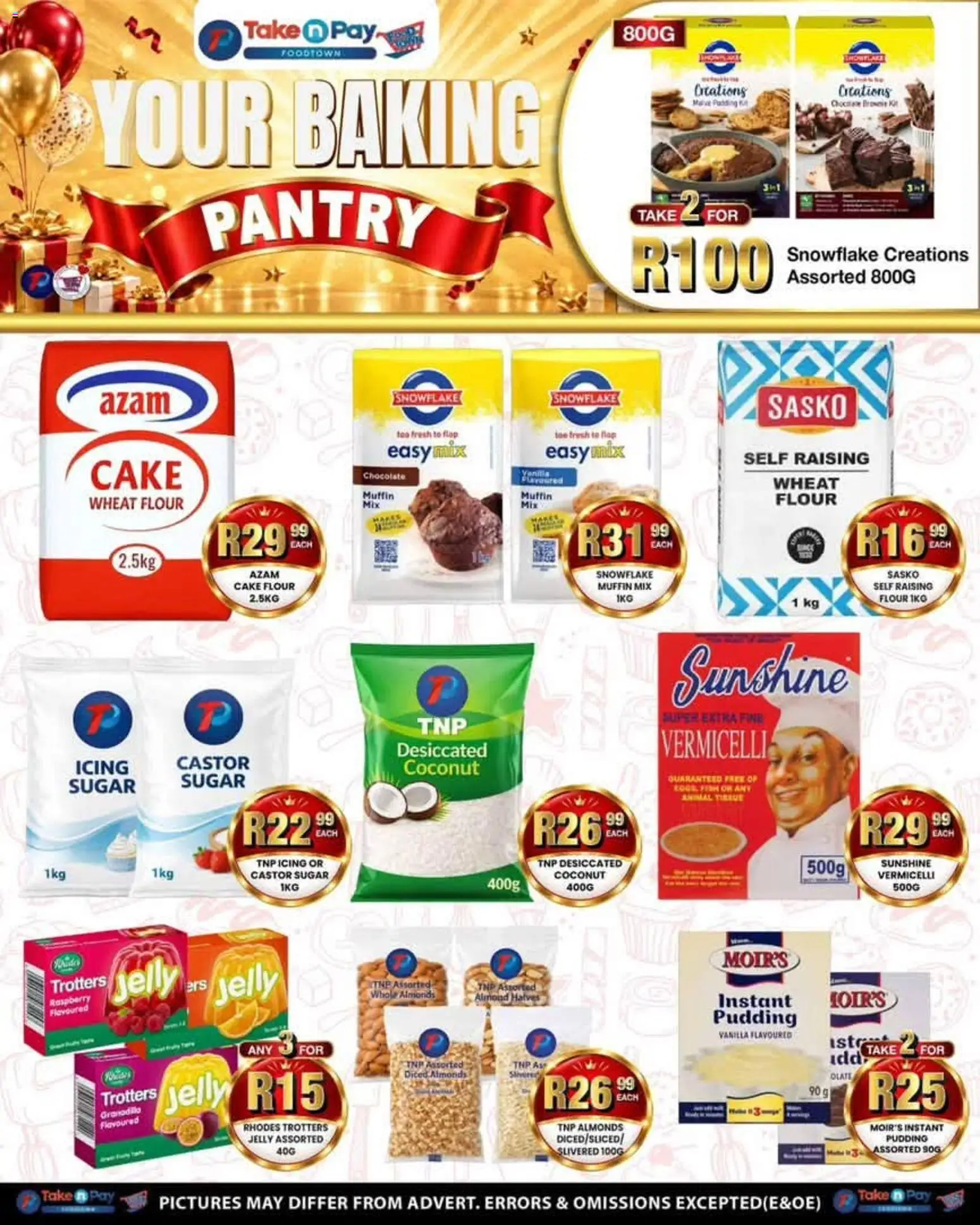 New Take n Pay catalogue – valid from 14/09/2026 | Page: 18 | Products: Flour, Vanilla, Almonds, Sugar