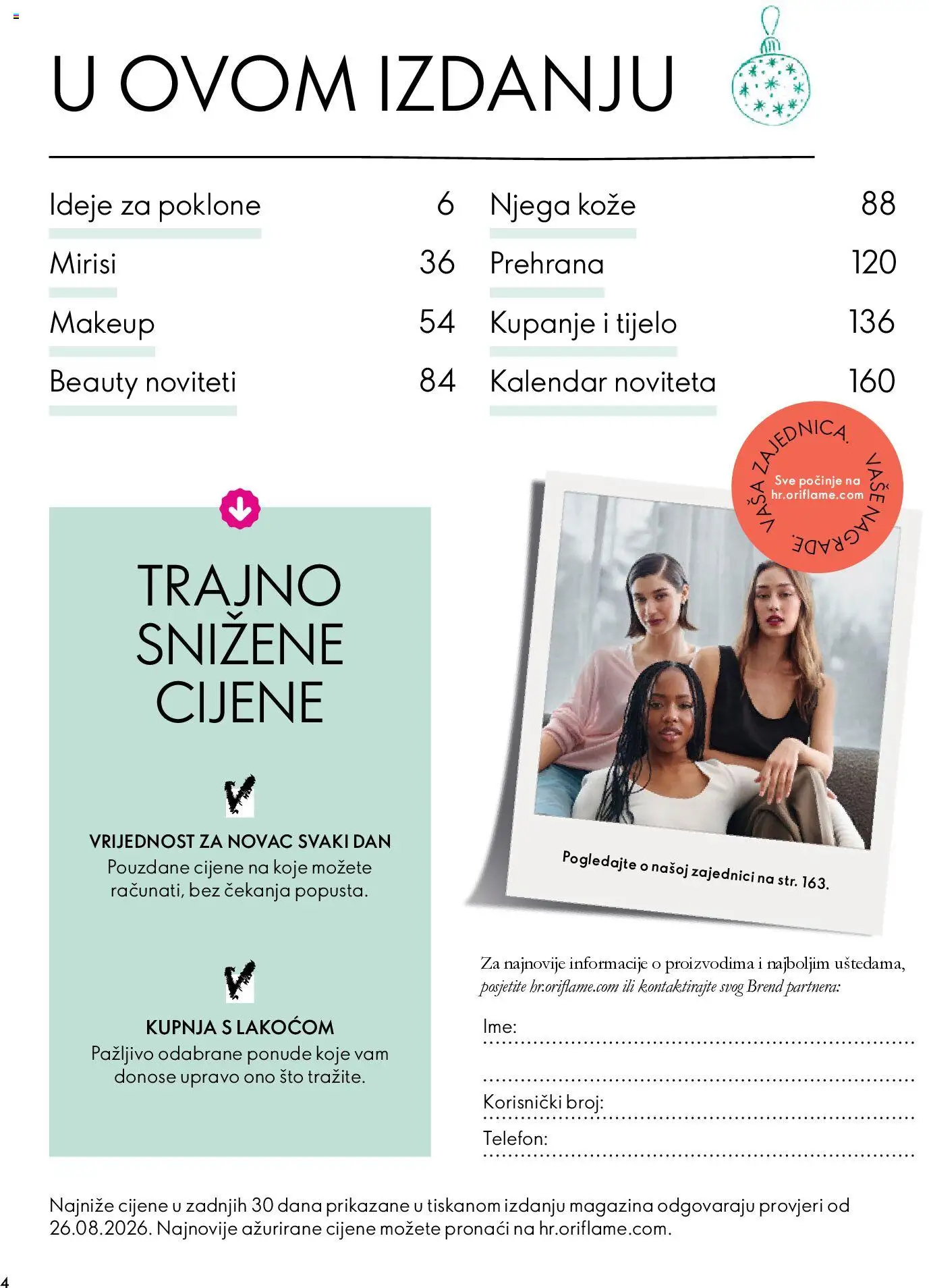 Oriflame katalog | vrijedi od 18.11.2026 | Stranica: 4 | Proizvodi: Telefon