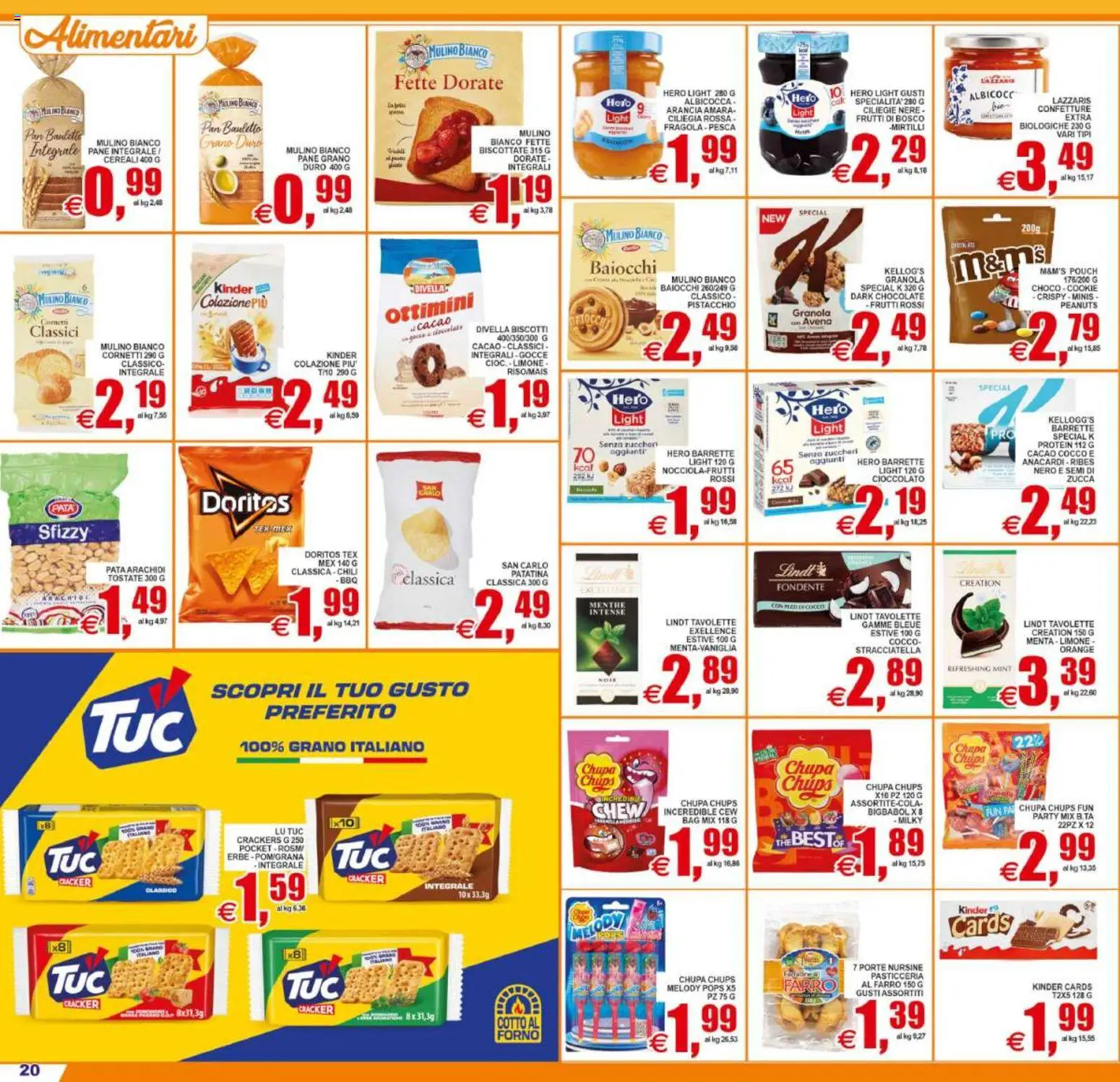 Volantino Pewex del 01/07/2026 | Pagina: 20 | Prodotti: Arachidi, Menta, Stracciatella, Farro