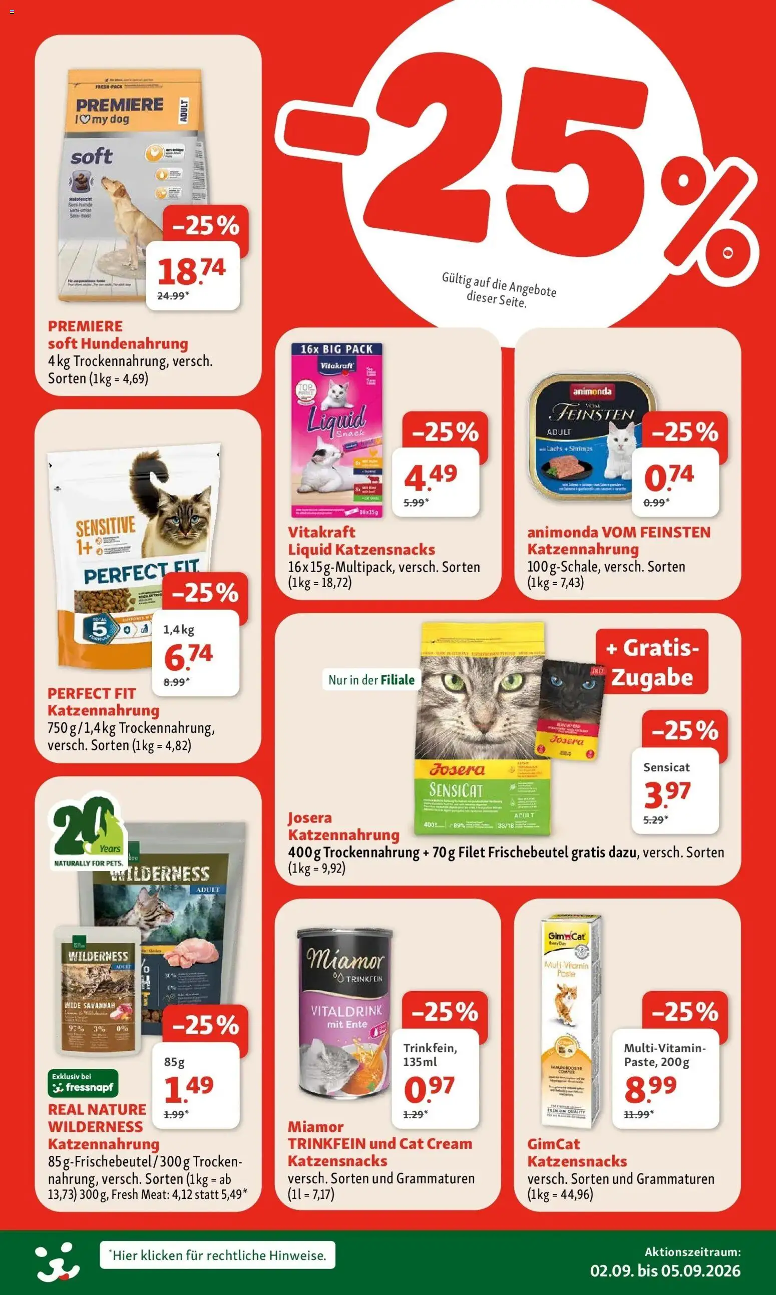 Fressnapf Angebote von 02.09.2026 - Aktuelle Angebote | Seite: 5 | Produkte: Multivitamin