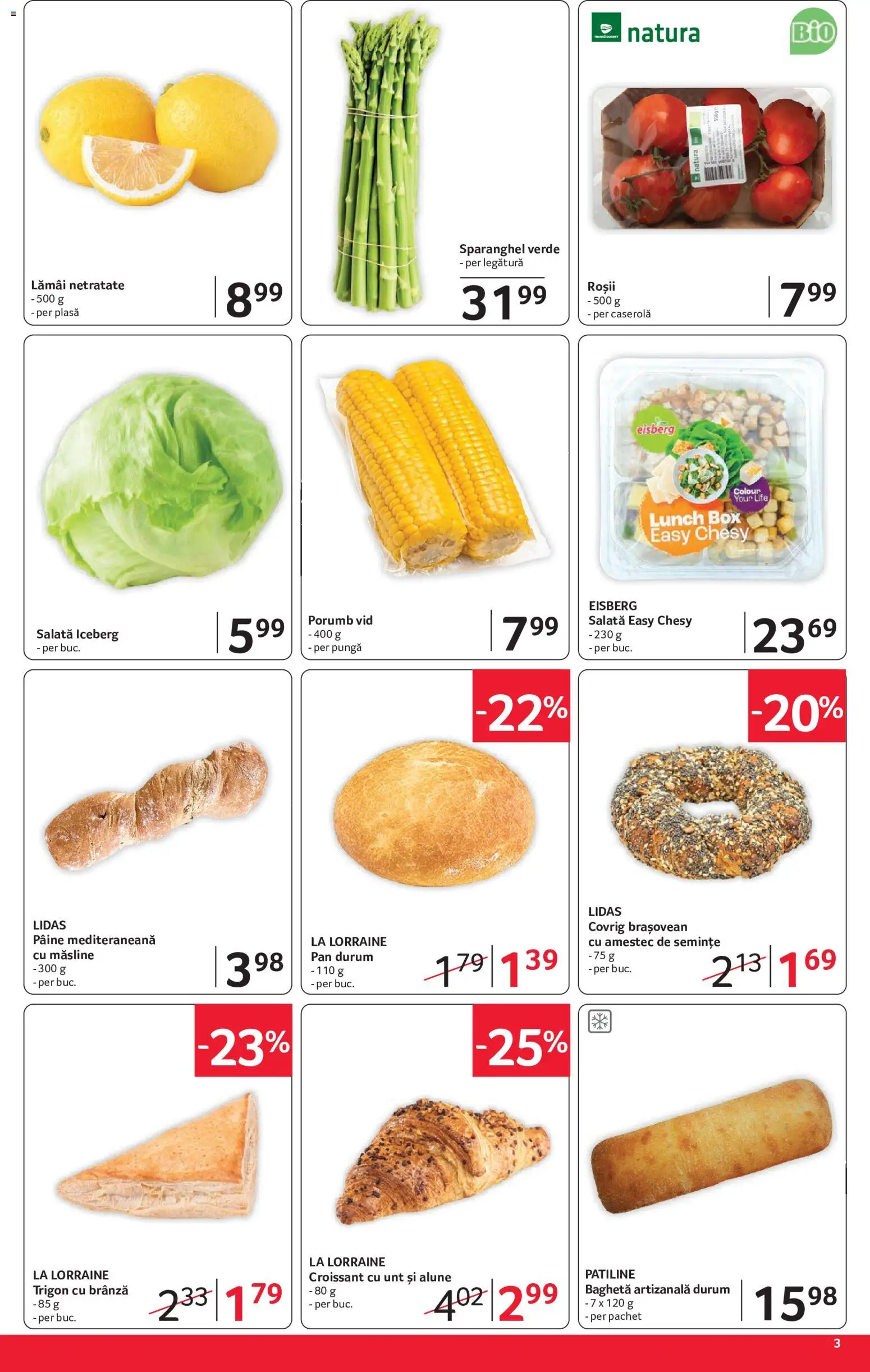 Noul catalog Selgros – valabil de la 15.05.2026 | Pagină: 3 | Produse: Pungă, Unt, Pâine, Porumb