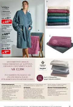Galeria Karstadt Kaufhof Prospekt ab 28.09.2026 gültig | Seite: 41 | Produkte: Matratze, Batterien, Energy, Bademantel